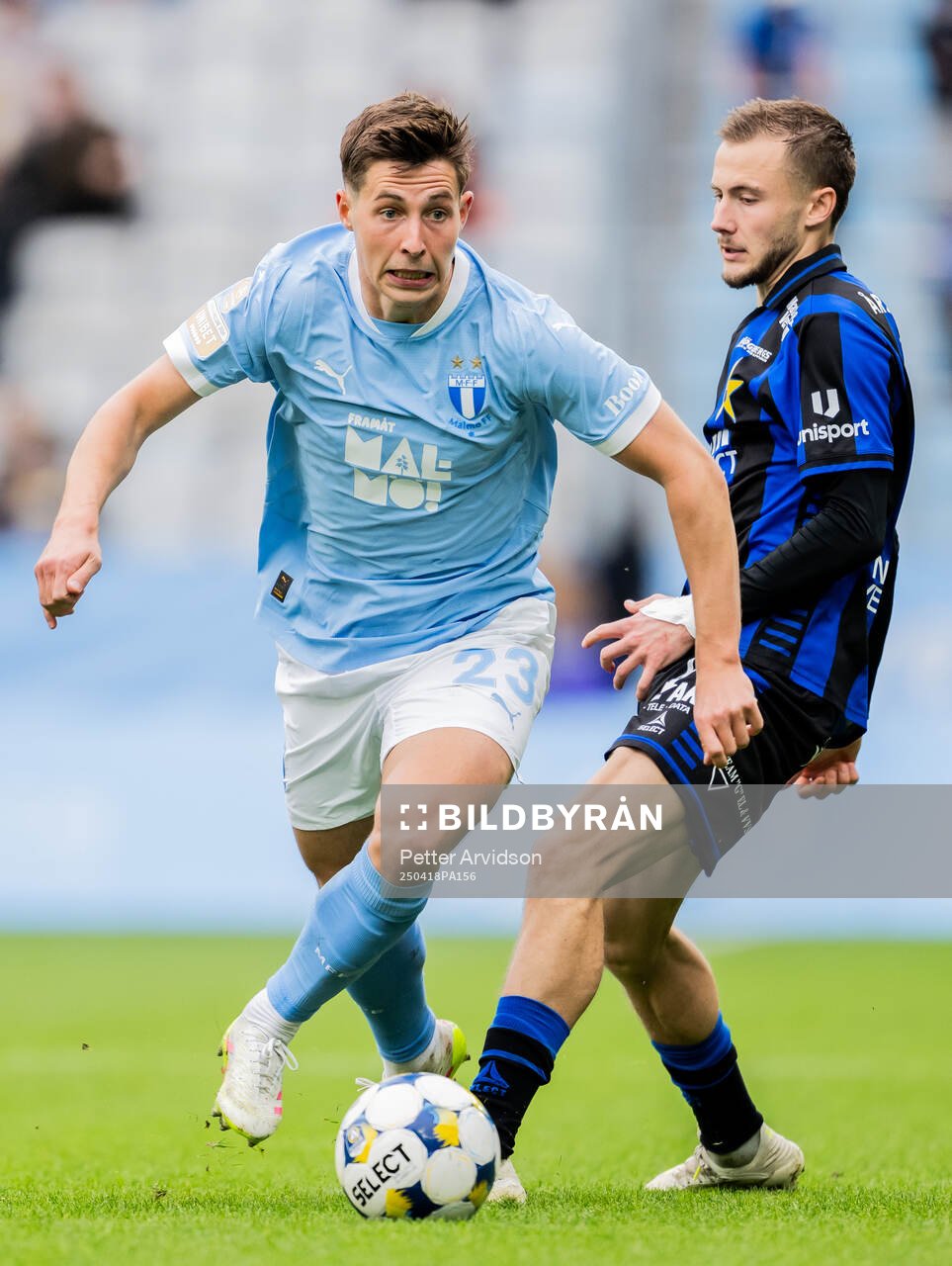 Malmö FFs Lasse Berg Johnsen och Sirius Melker Heier