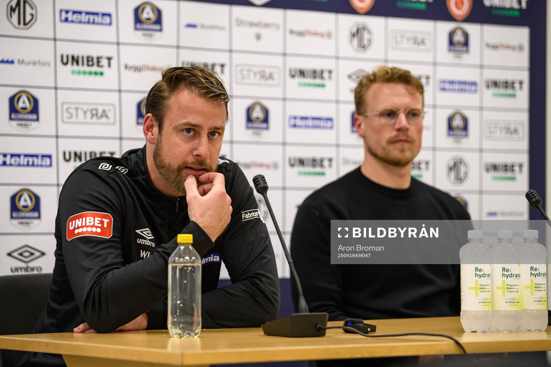 Degerfors tränare William Lundin och Elfsborgs tränare