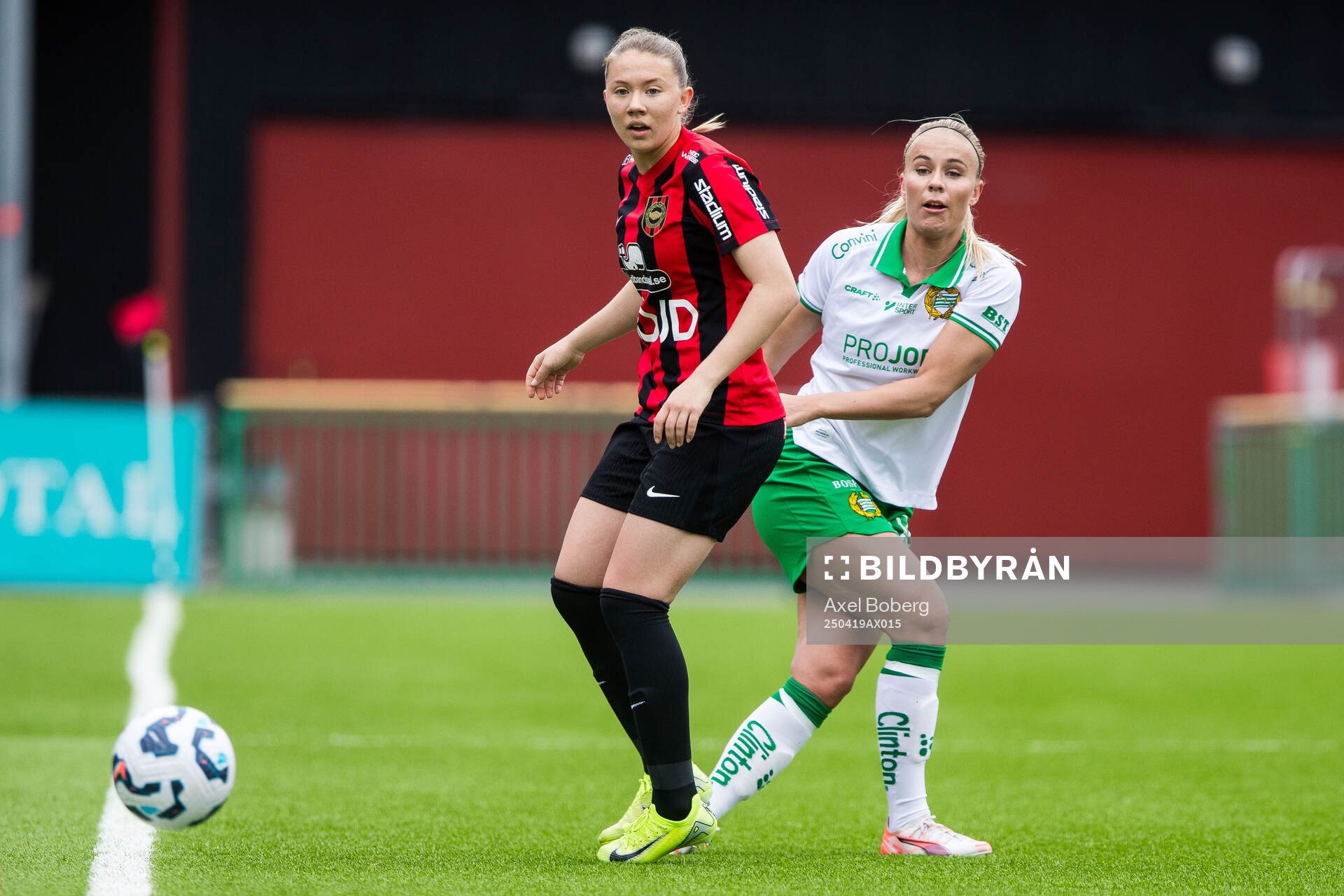 Brommapojkarnas Paula Broddner Klingspor och Hammarbys