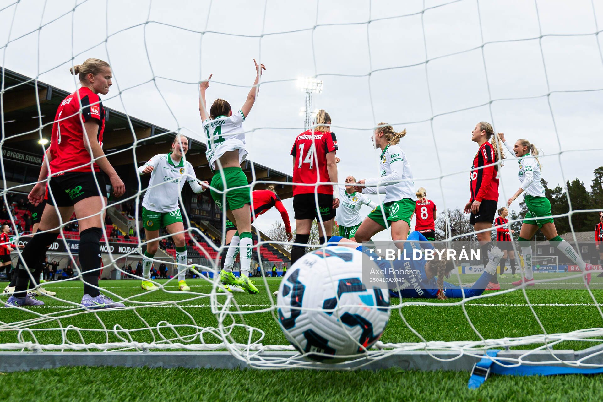 Hammarbys Bella Andersson jublar