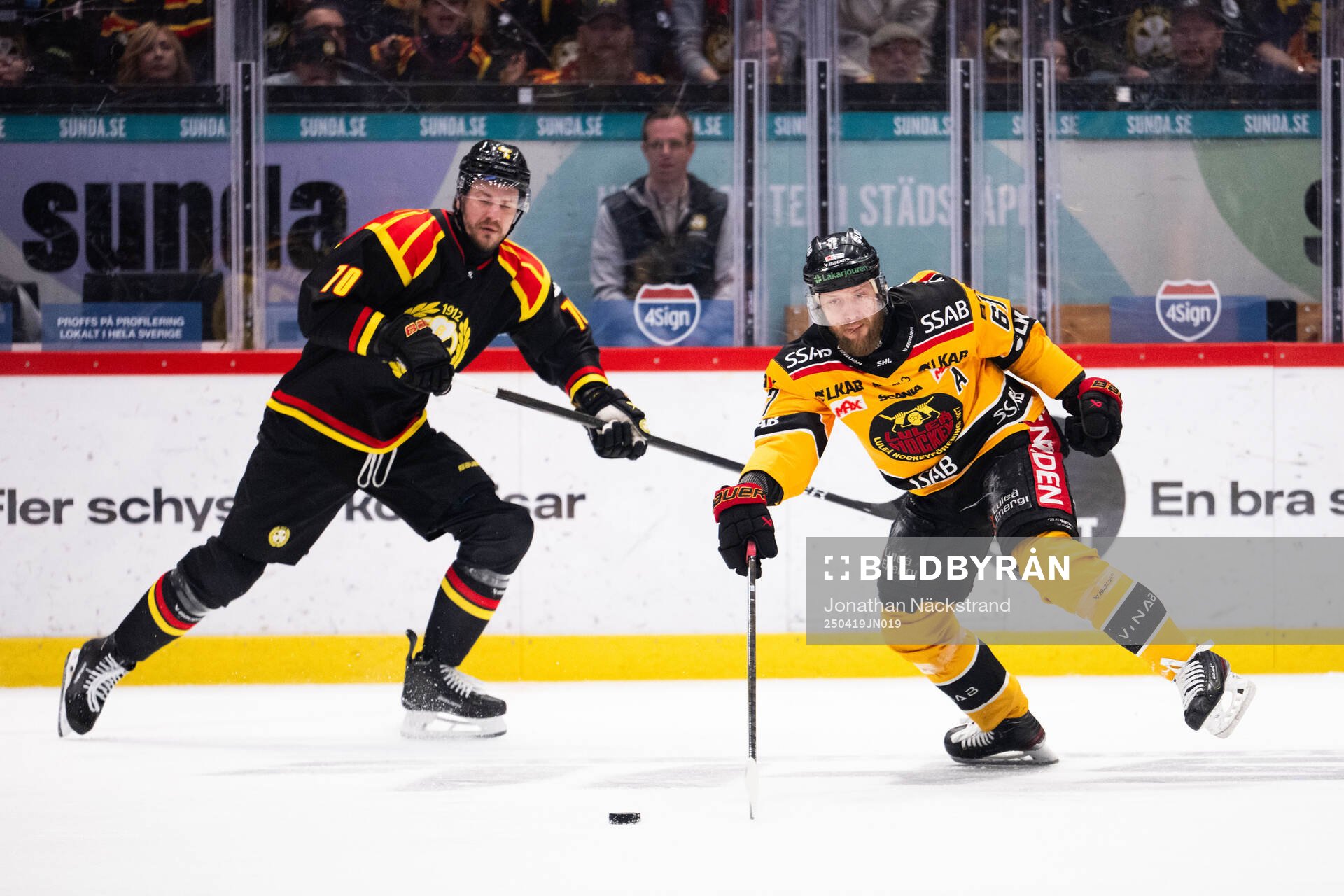 Brynäs Miks Indrasis och Luleås Linus Omark