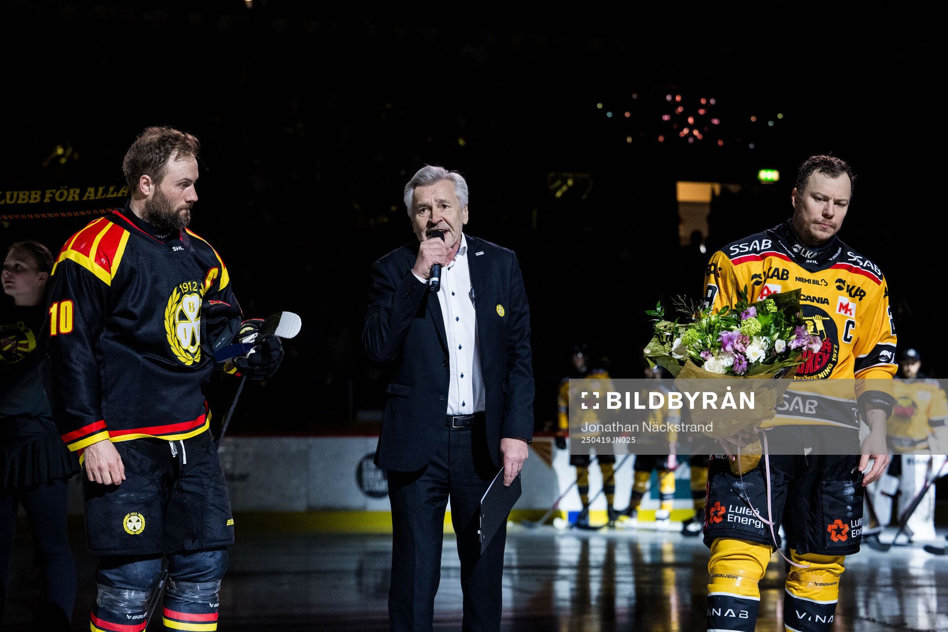 Brynäs Johan Larsson, Brynäs speaker Kenth Larsson och