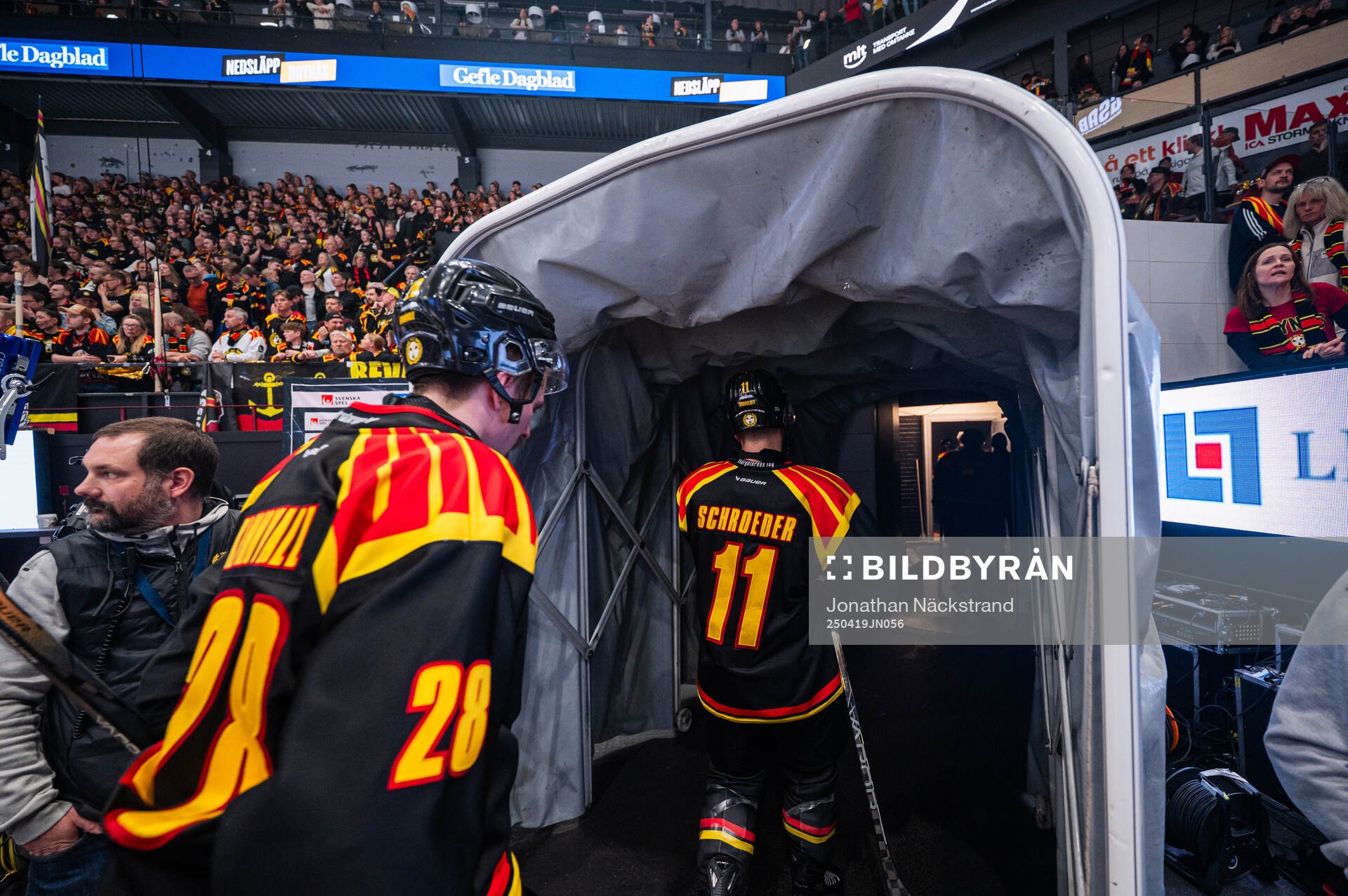 Brynäs Johannes Kinnvall och Jordan Schroeder