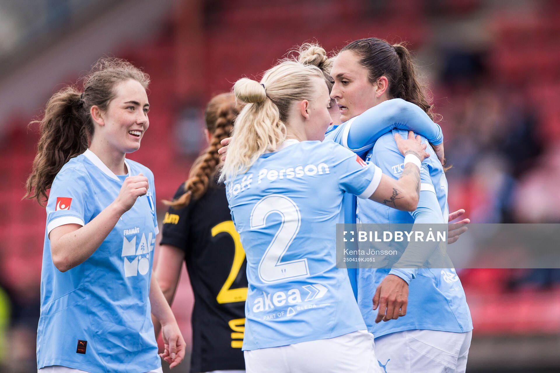 Malmö FFs Isabella D’Aquila, Matilda Kristell och