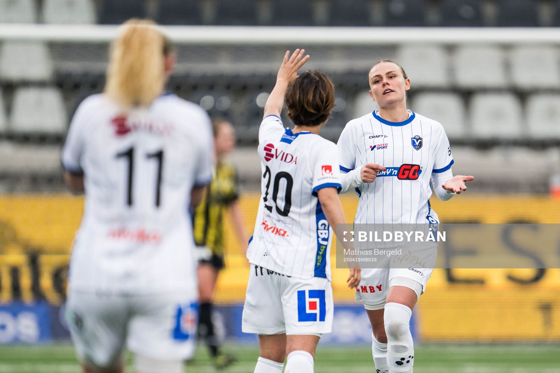 Växjö DFFs Maja Bodin jublar