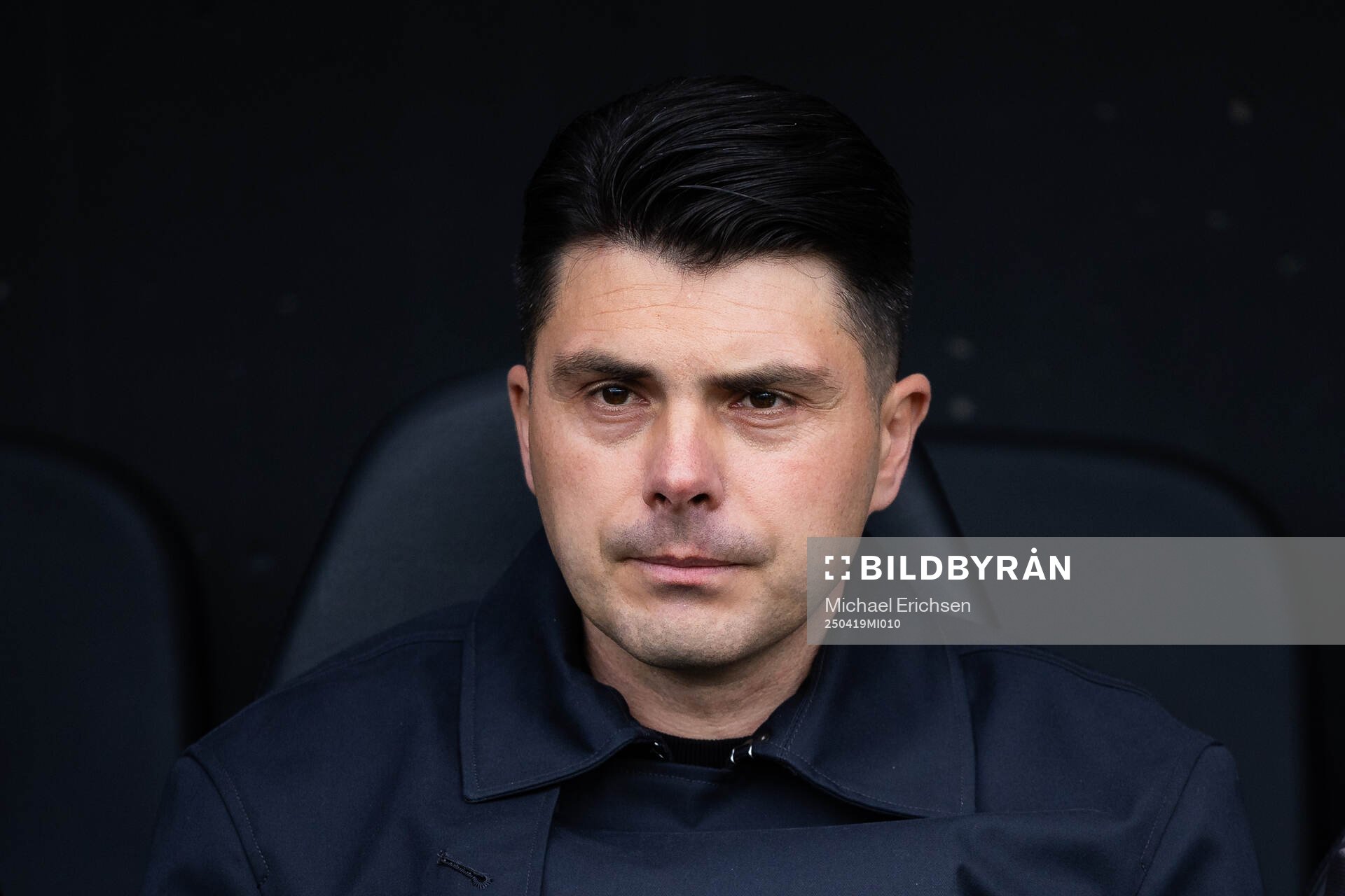 Örebros huvudtränare Sreten Kenic  inför fotbollsmatchen i Superettan mellan Örgryte och Örebro den 19 april 2025 i Göteborg. 