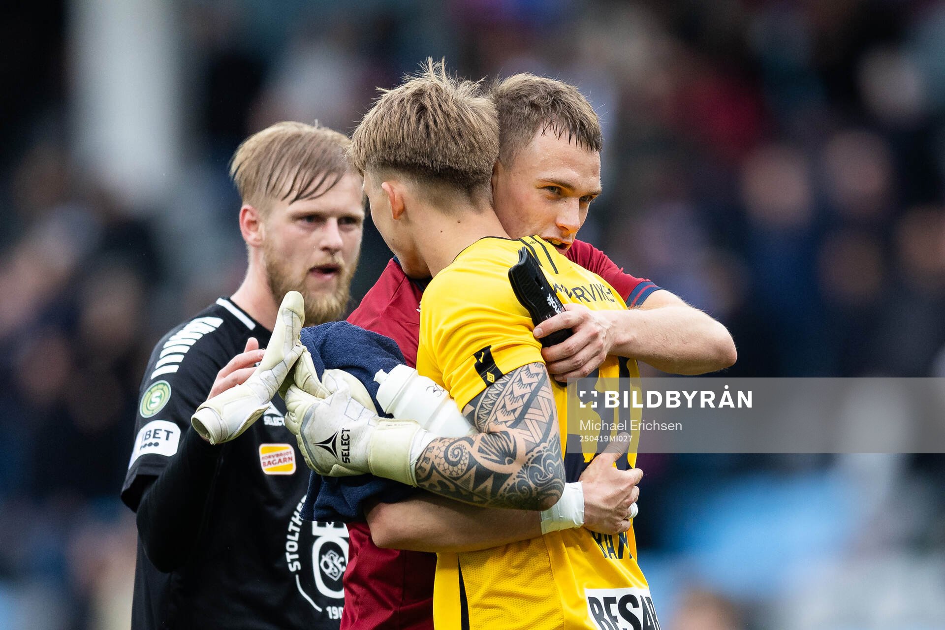 Örgrytes Christoffer Styffe och målvakt Alex Rahm