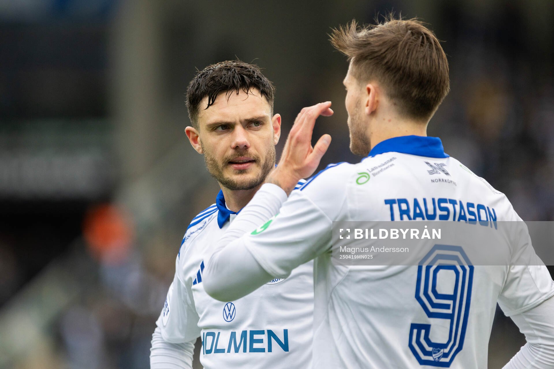 IFK Norrköpings David Moberg Karlsson och Arnor Traustason