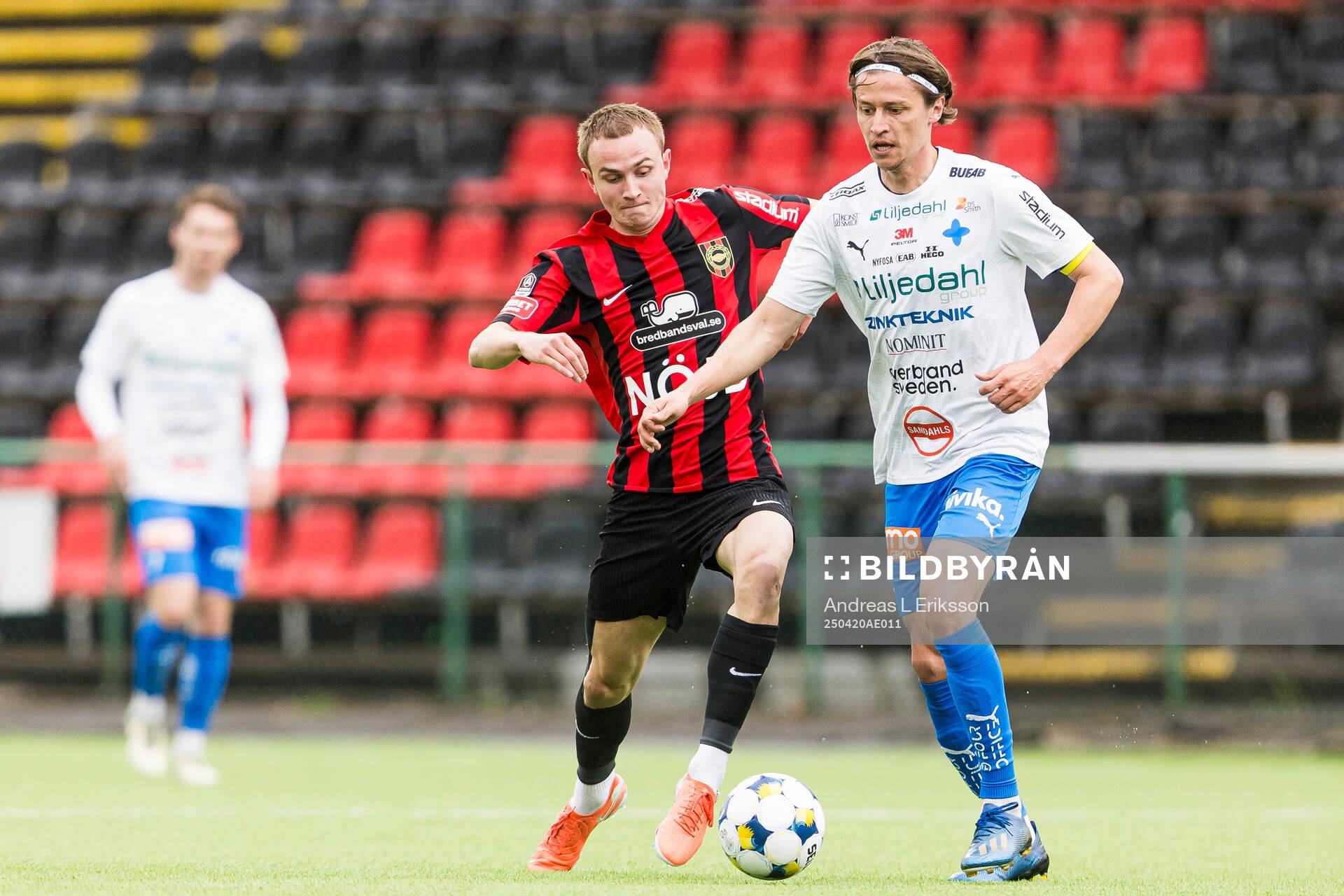 Brommapojkarnas Victor Lind och Värnamos Simon Thern