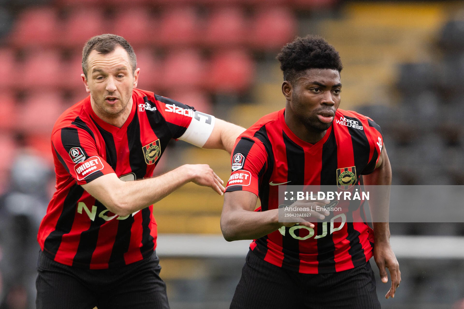 Brommapojkarnas Even Hovland och Ezekiel Alladoh