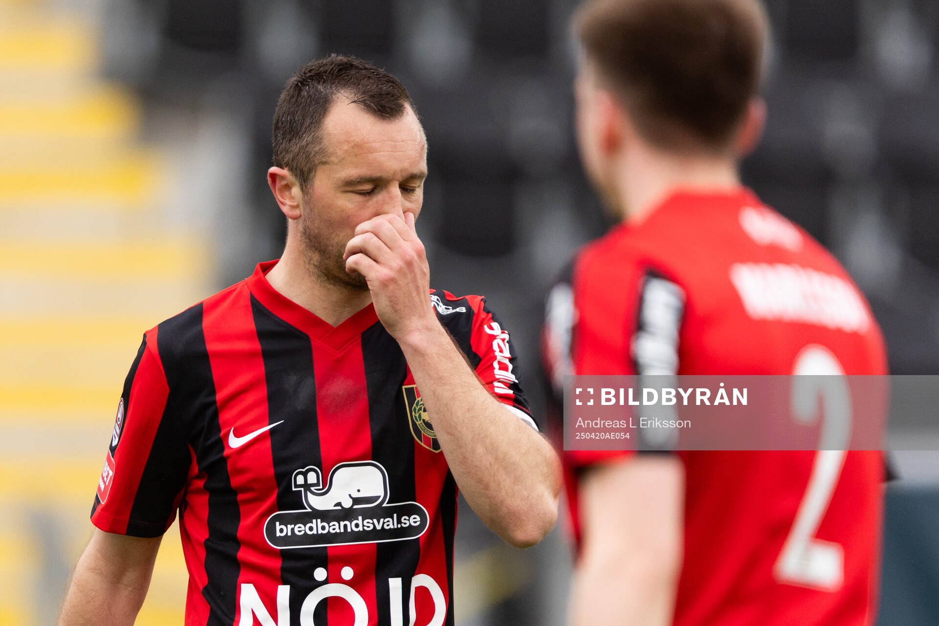 Brommapojkarnas Even Hovland deppar