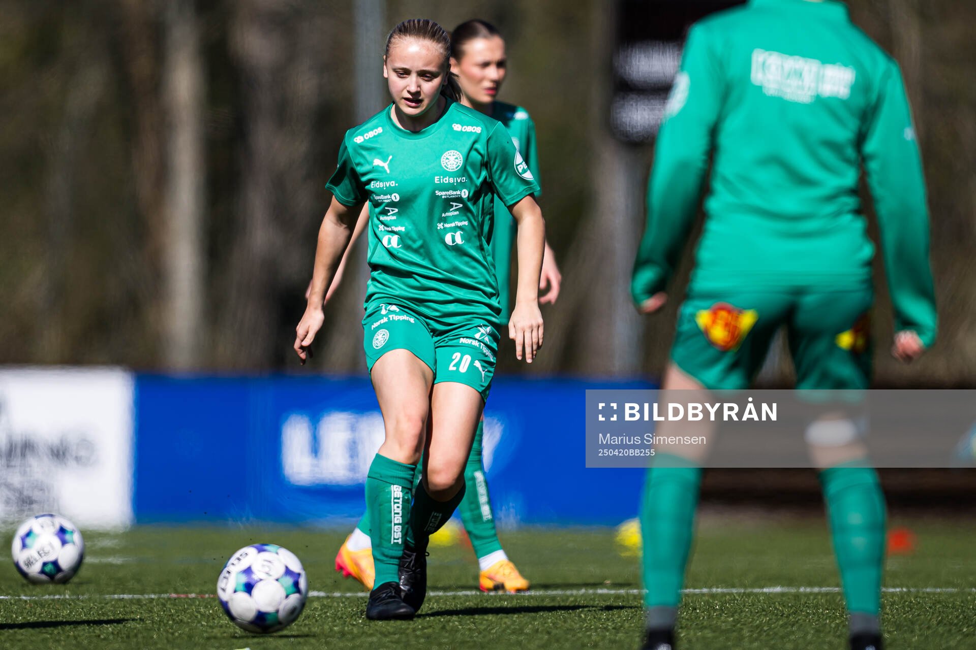 Marie Nordbye of HamKam warms up