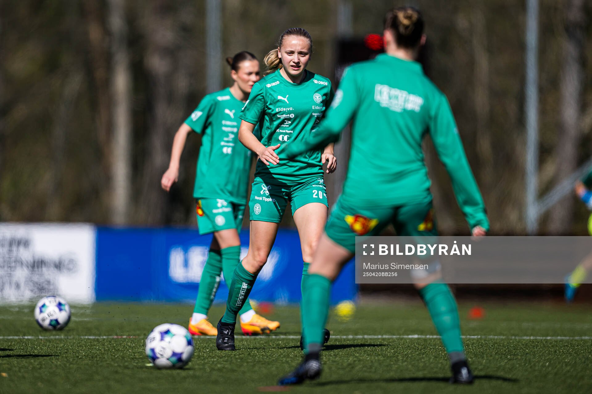 Marie Nordbye of HamKam warms up