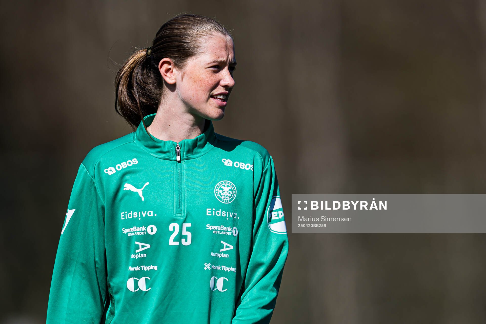 Maria Hagen of HamKam warms up