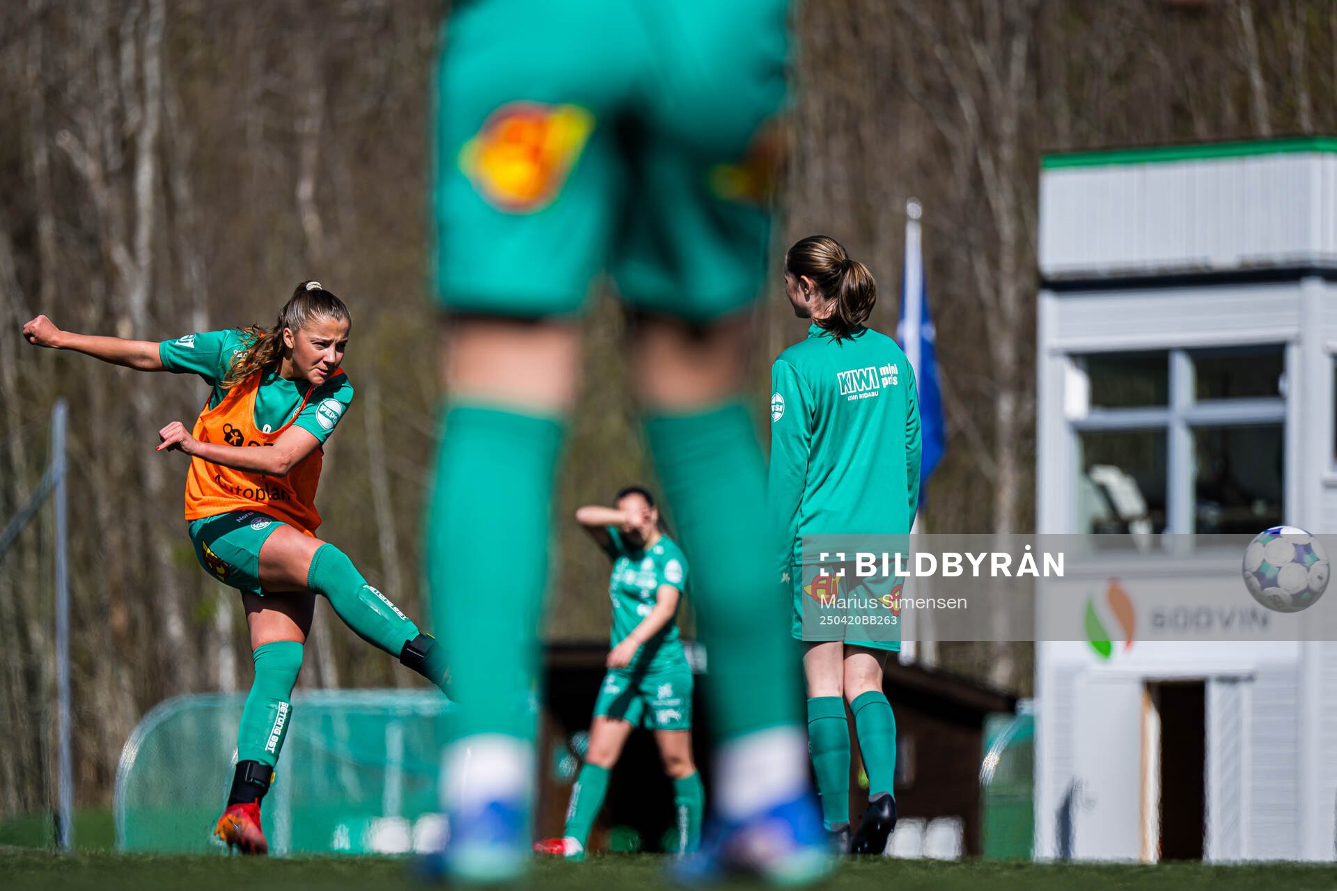 Hanna Bråten Gravem of HamKam warms up