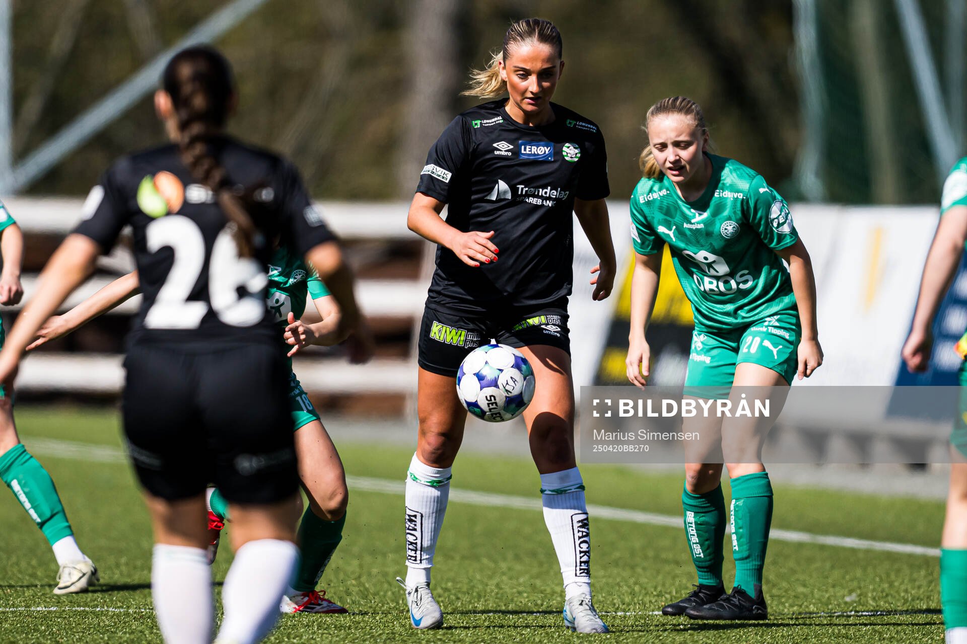 Thea Arnegård Kulvik of KIL/Hemne during the 1. division football match between KIL/Hemne and HamKam on April 20, 2025 in Kyrksæterøra.