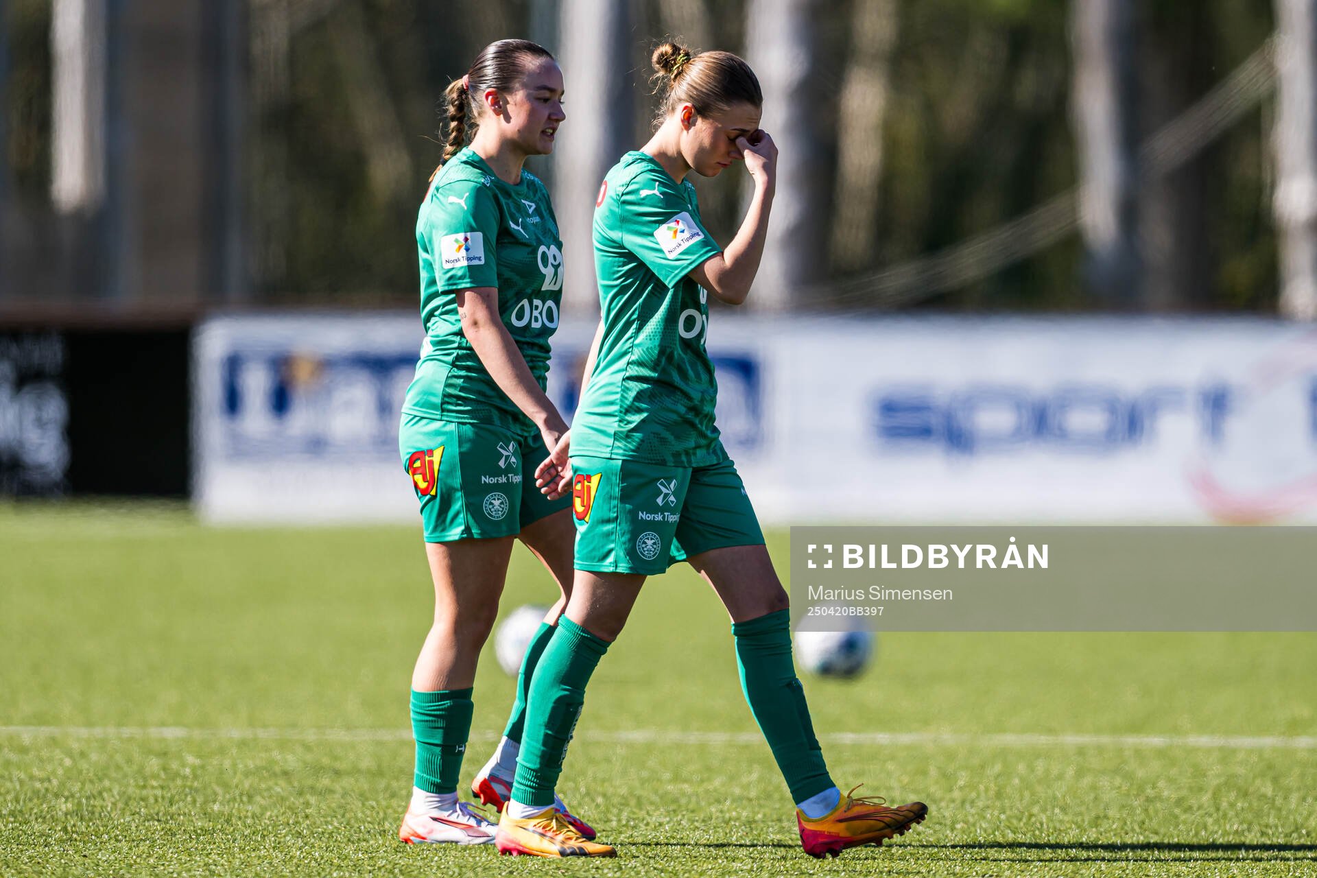 Sara Bræk of HamKam looks dejected