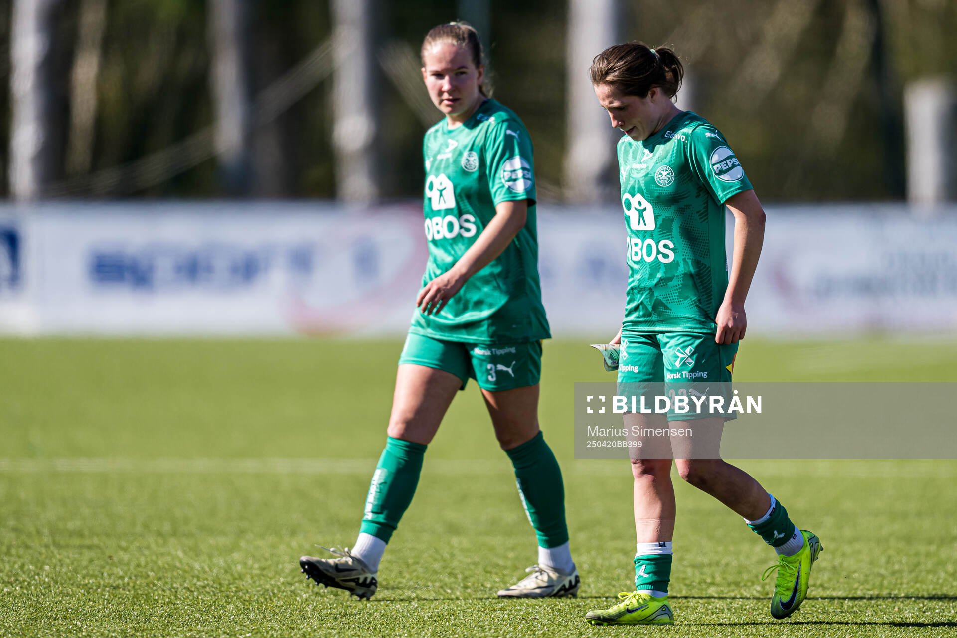 Mari Fisketjøn Indrebø of HamKam looks dejected