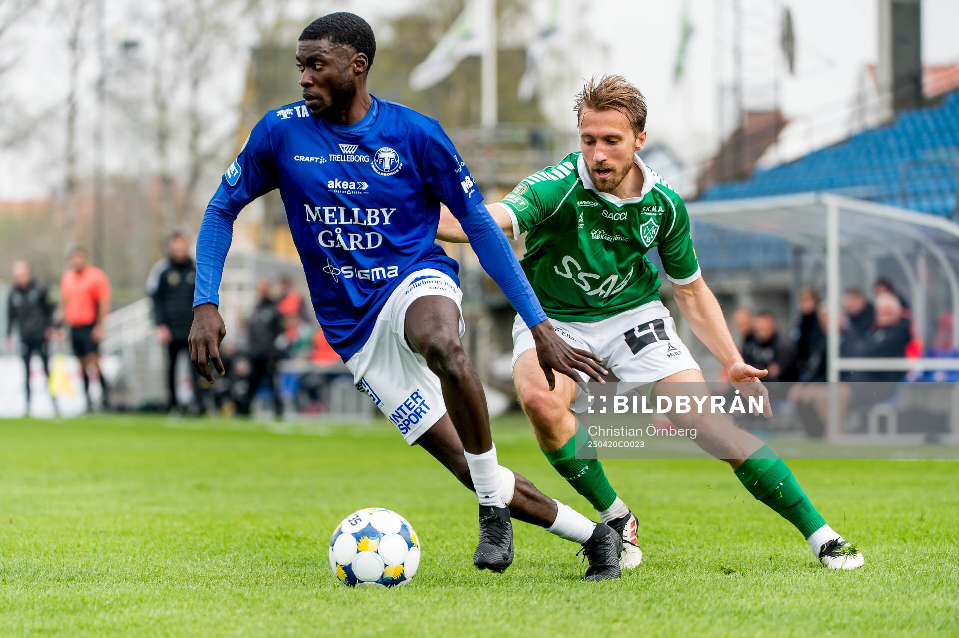 Trelleborgs Emmanuel Godwin och Brages Jacob Stensson