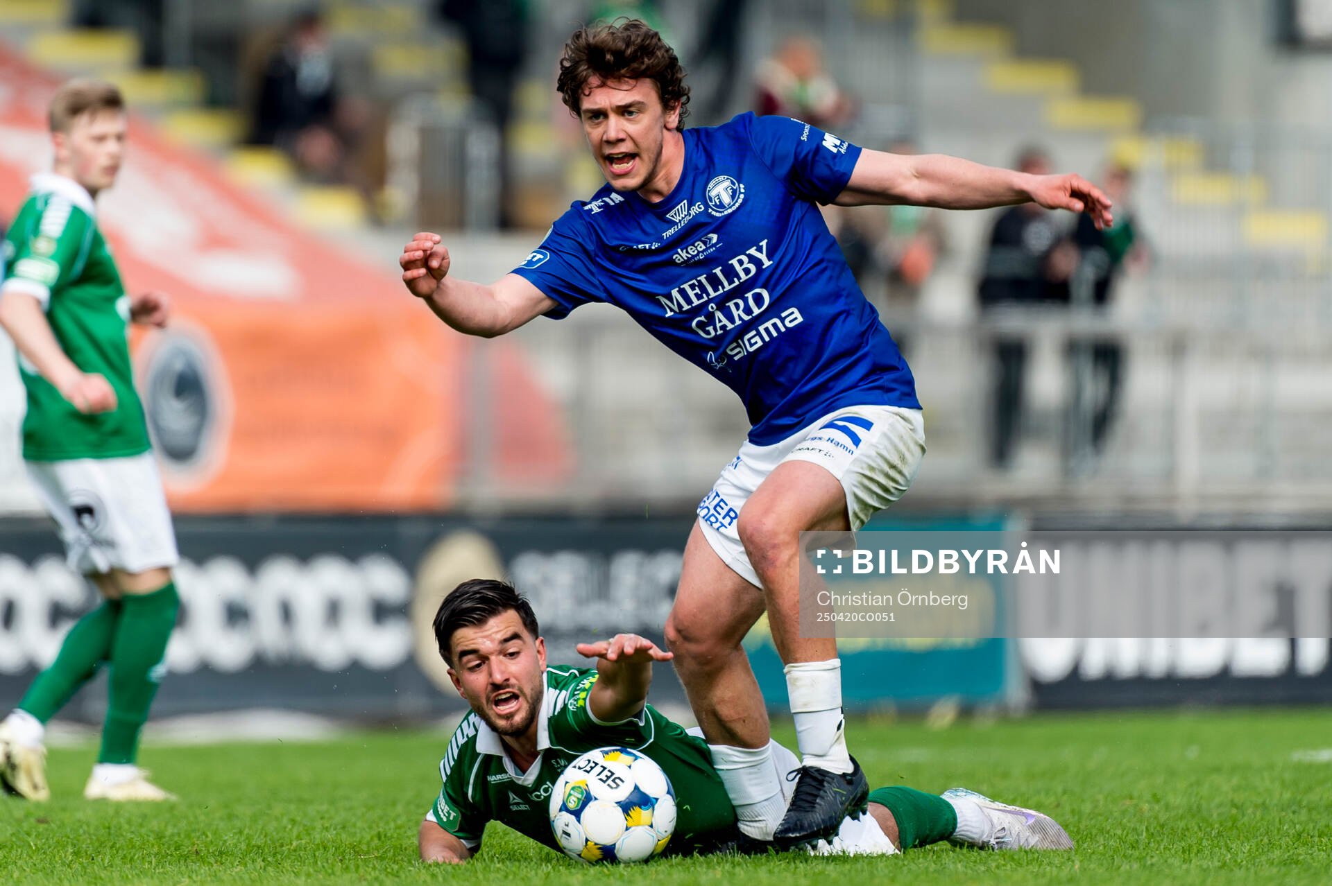 Trelleborgs Viktor Christiansson och Brages Haris Brkic