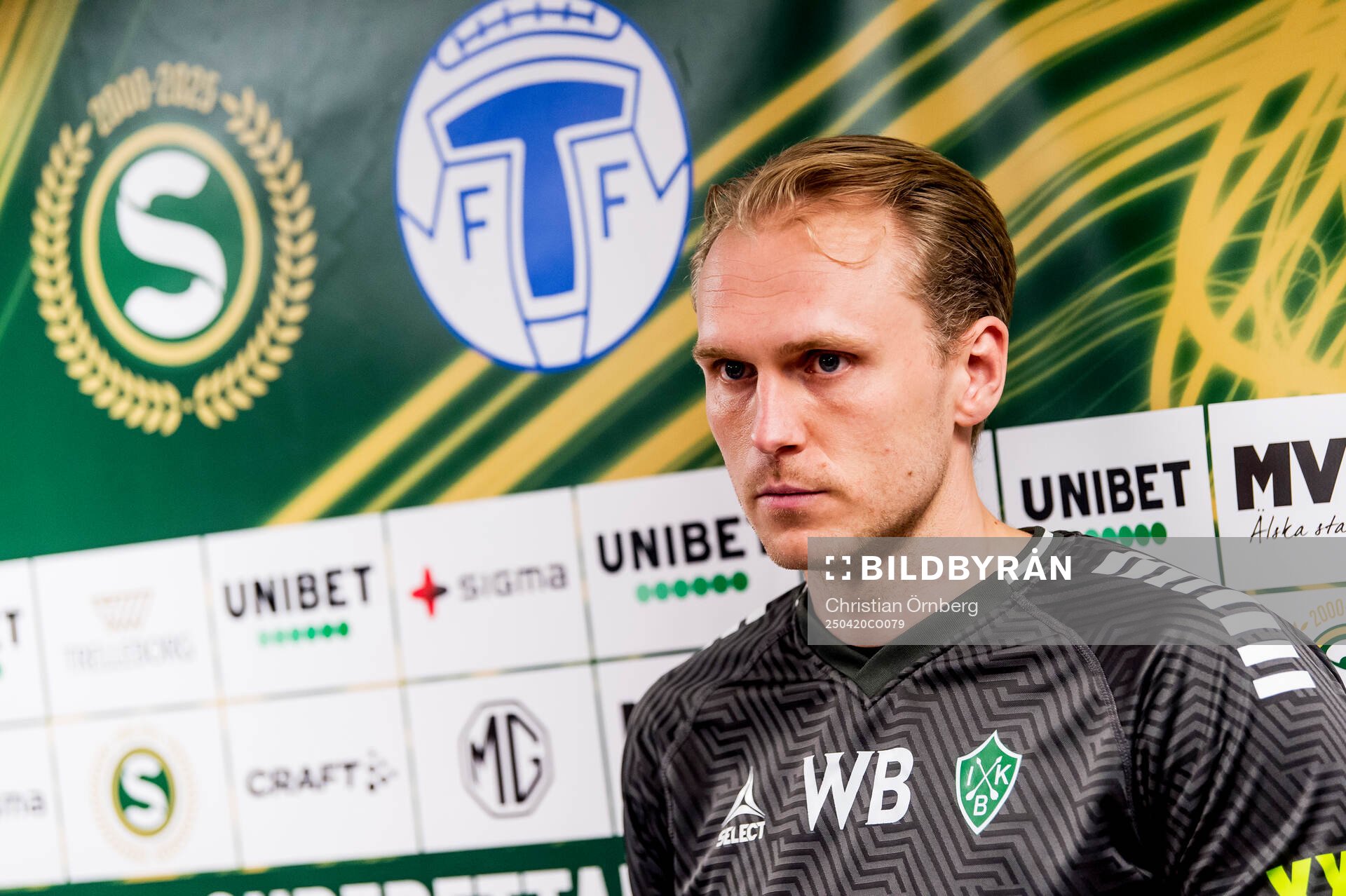 Brages tränare William Bergendahl på en presskonferens
