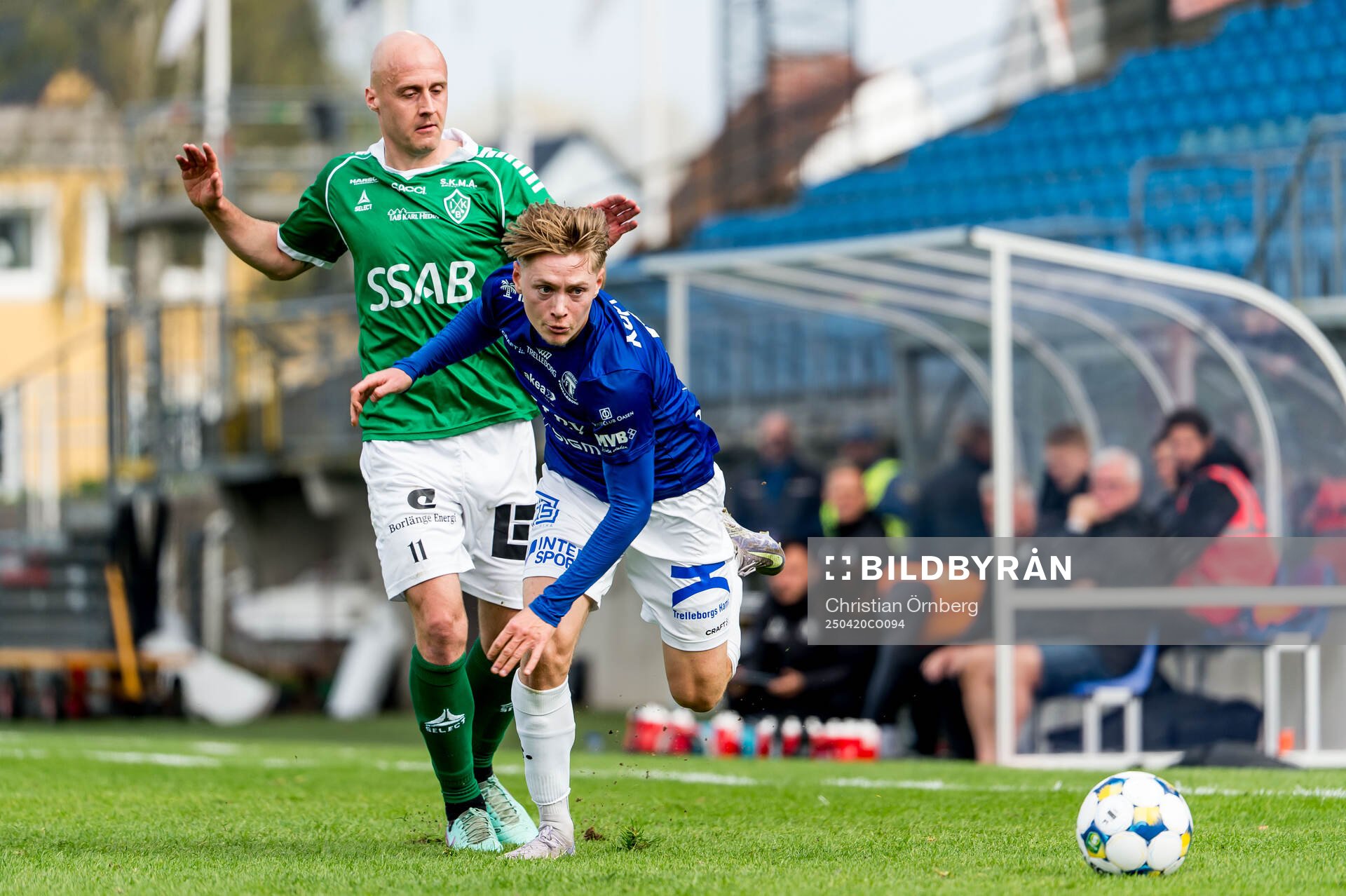 Trelleborgs Oskar Ruuska och Brages Anton Lundin