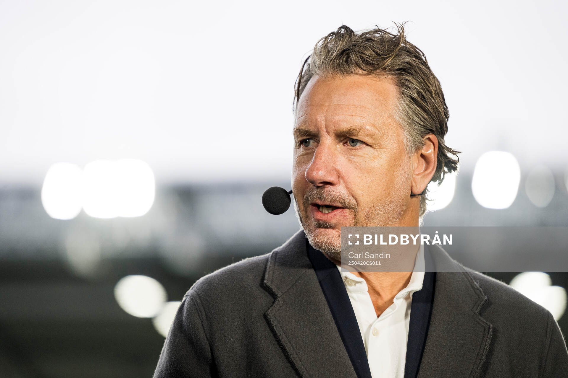 IFK Göteborgs fotbollschef Jesper Jansson i MAXs studio inför fotbollsmatchen i Allsvenskan mellan IFK Göteborg och Häcken den 20 april 2025 i Göteborg.