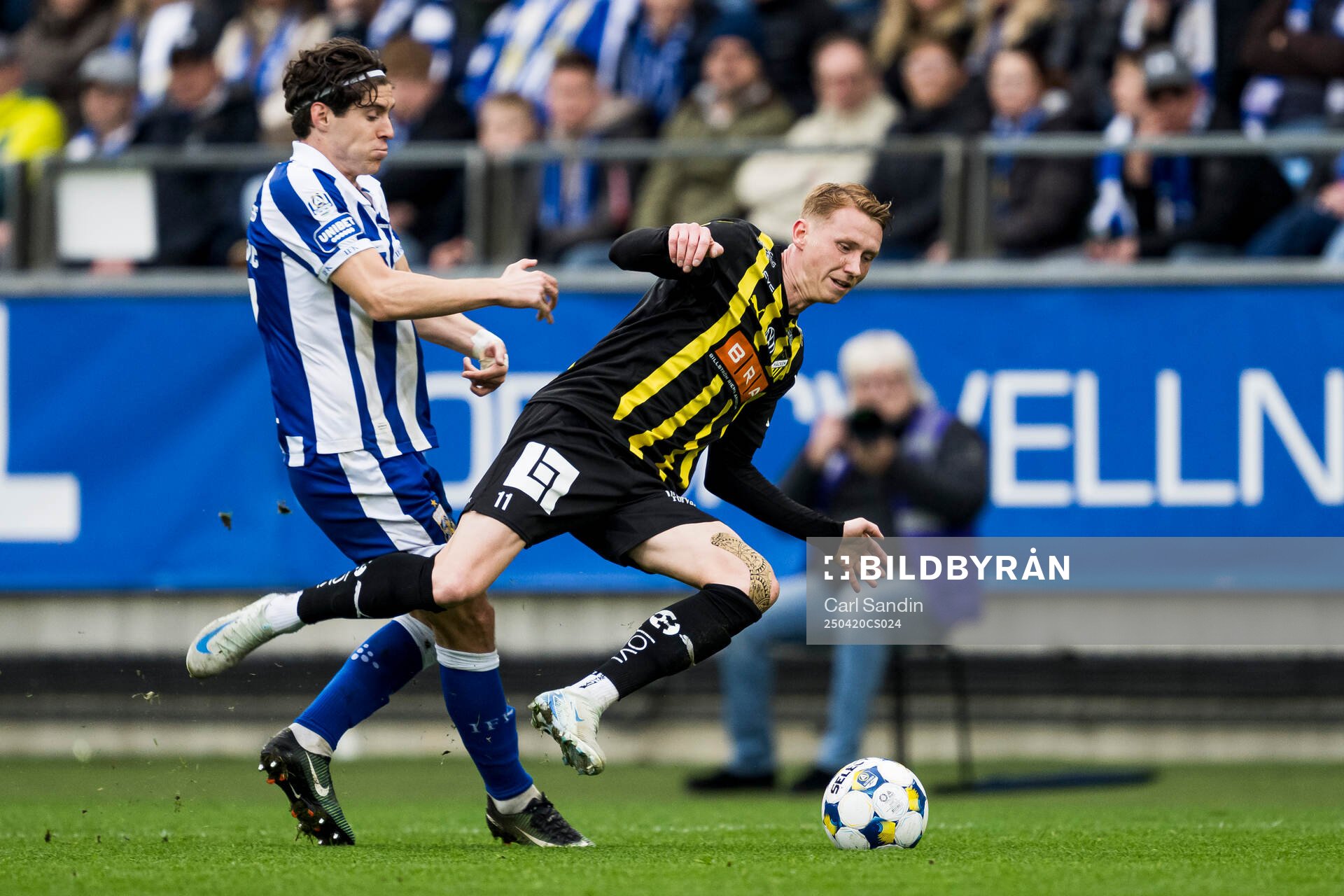 IFK Göteborgs Eman Markovic och Häckens Julius Lindberg