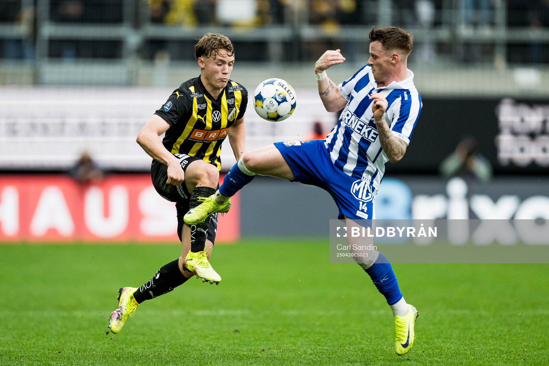 Häckens Filip Öhman och IFK Göteborgs Tobias Heintz