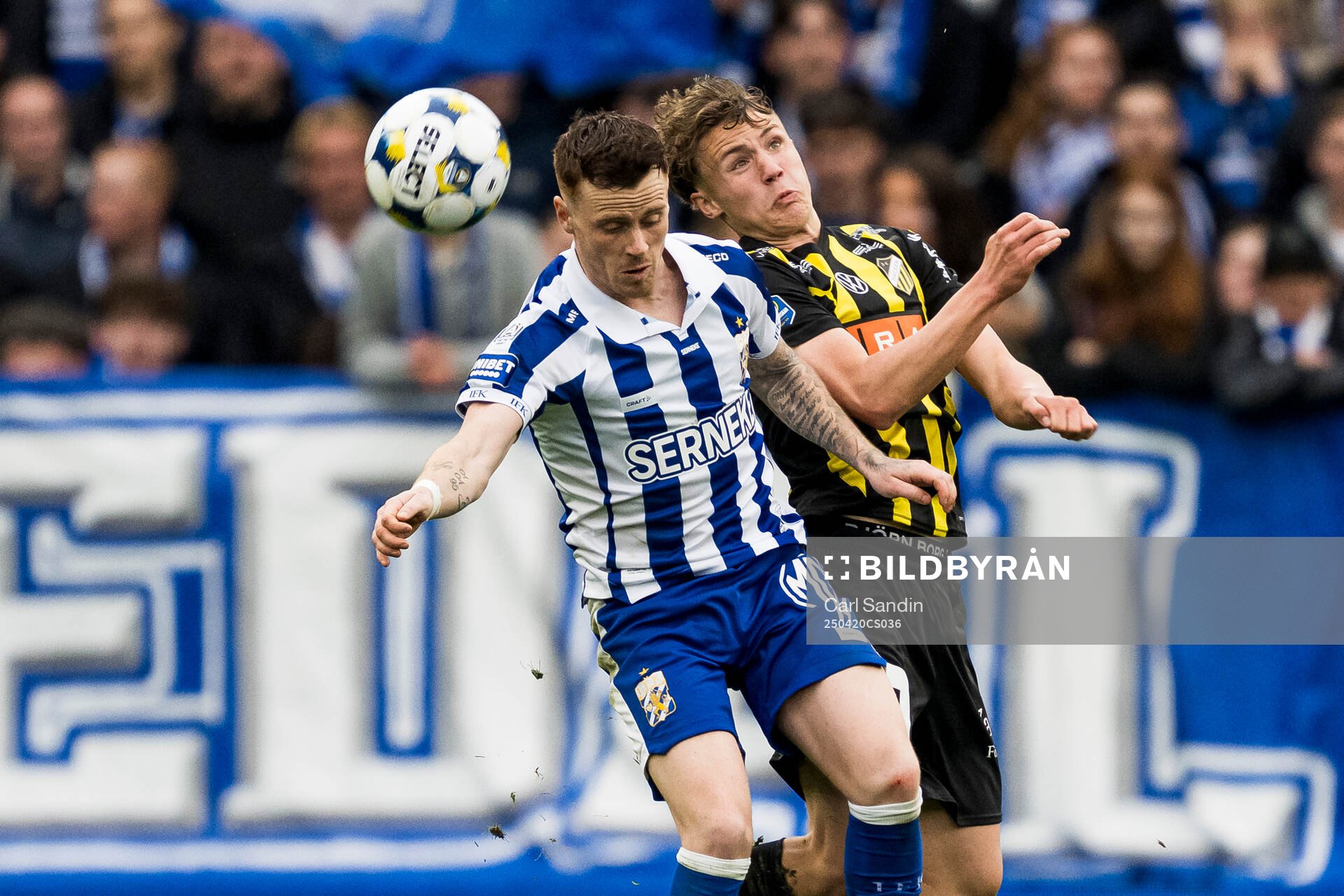 IFK Göteborgs Tobias Heintz och Häckens Filip Öhman