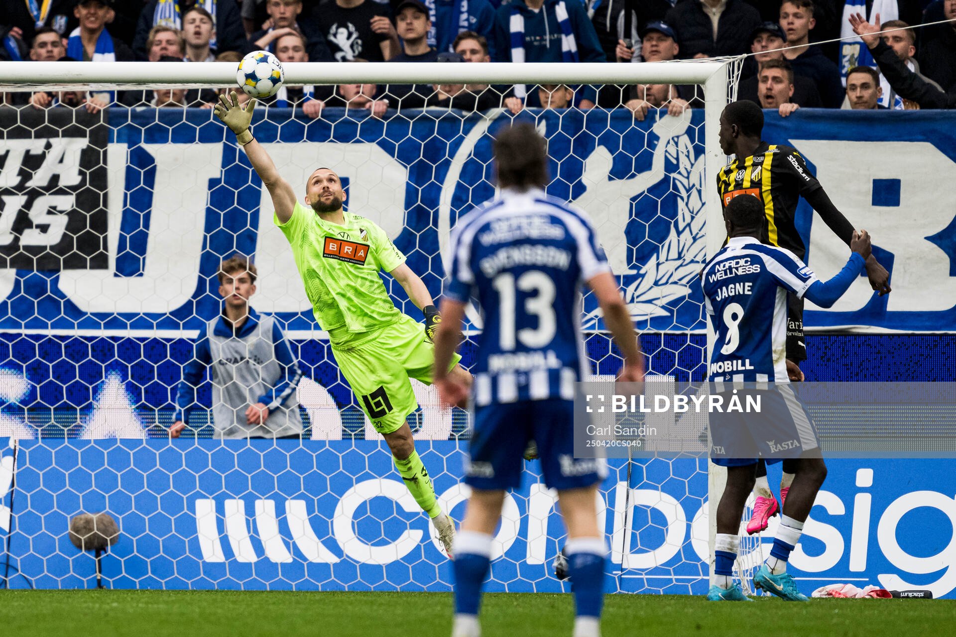 Häckens målvakt Oscar Jansson
