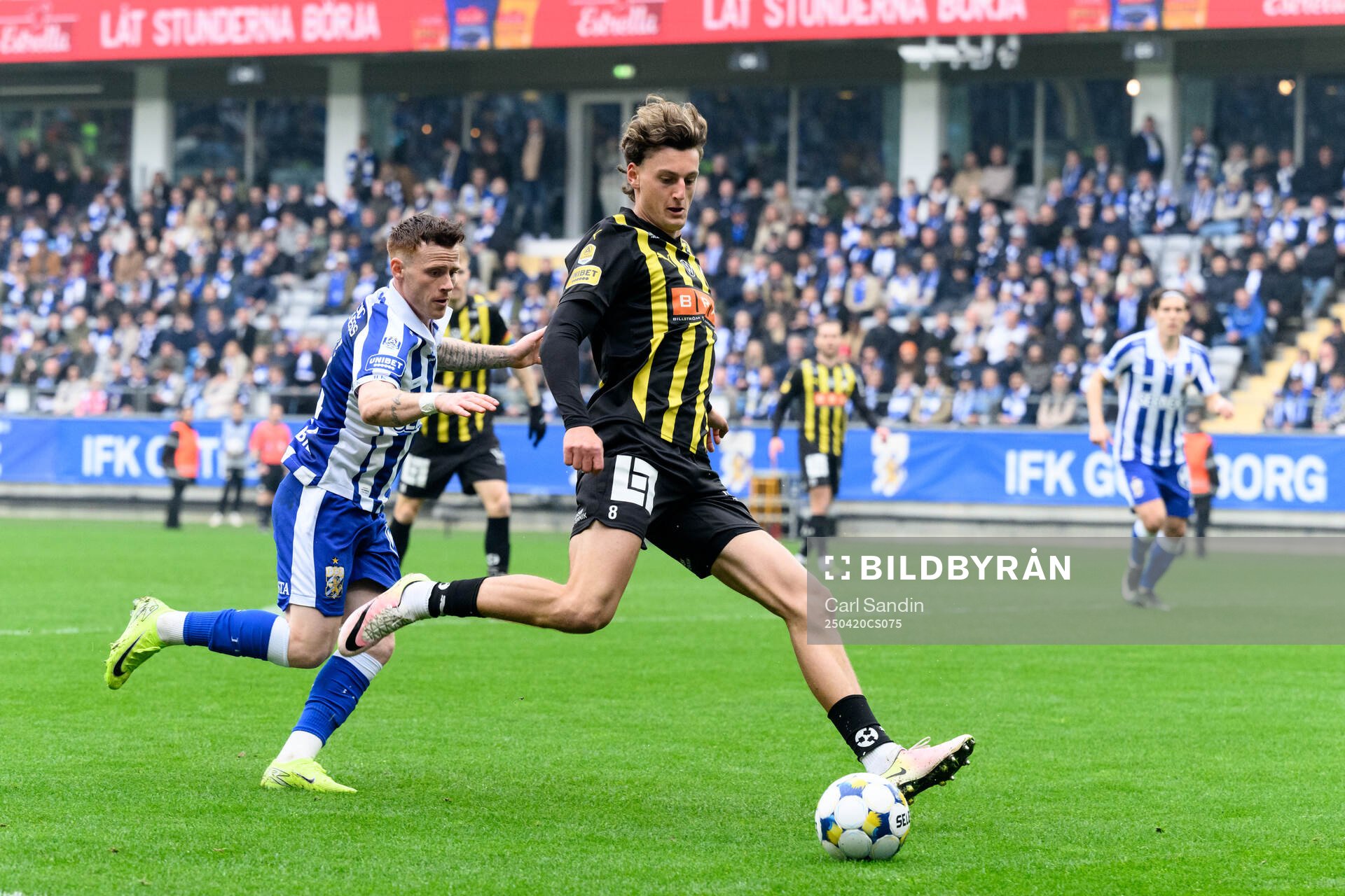 IFK Göteborgs Tobias Heintz och Häckens Silas Andersen
