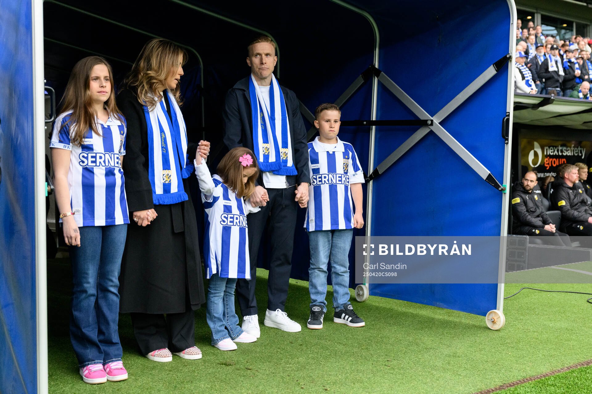 Oscar Wendt med familj