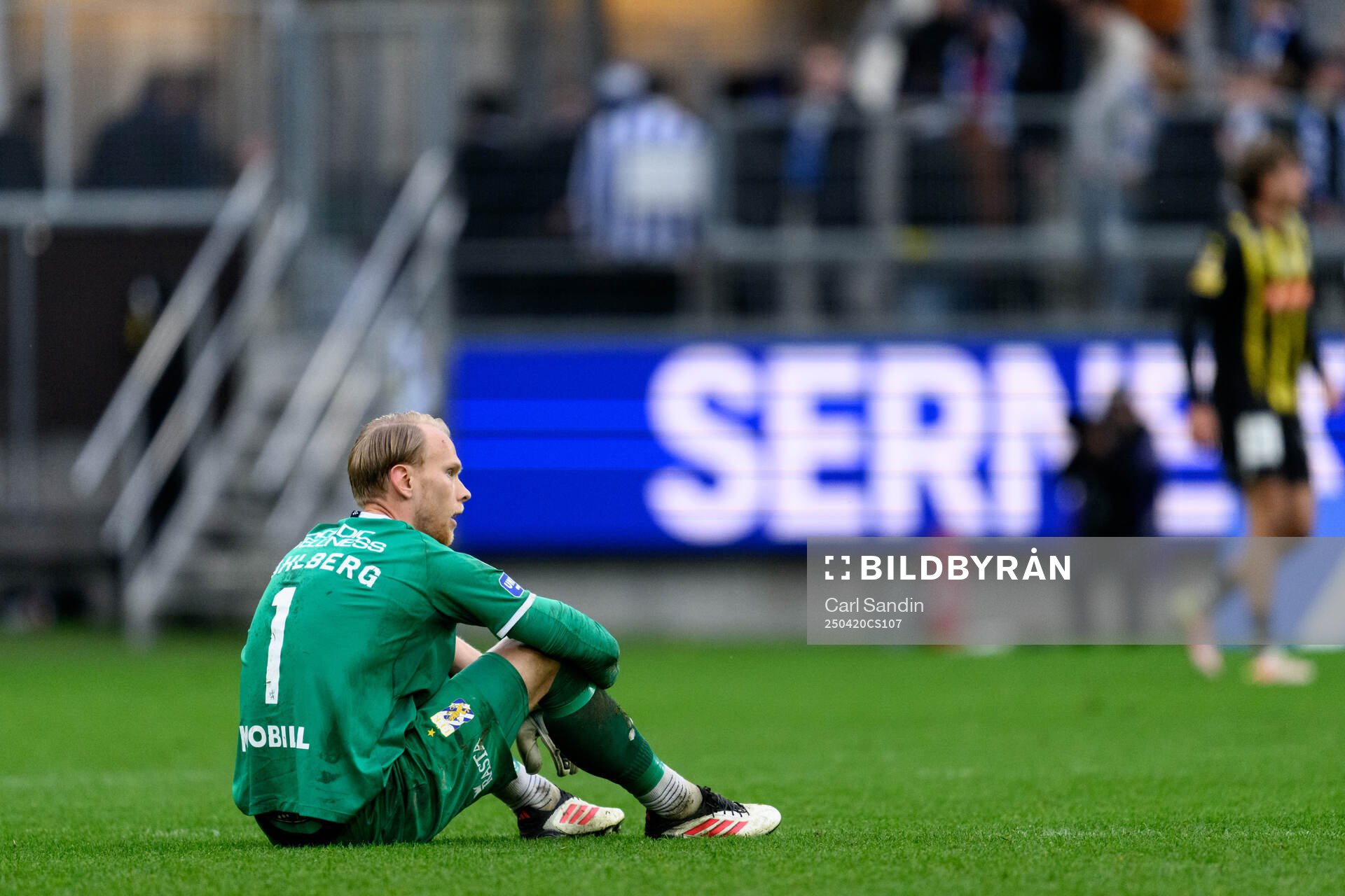 IFK Göteborgs målvakt Pontus Dahlberg deppar