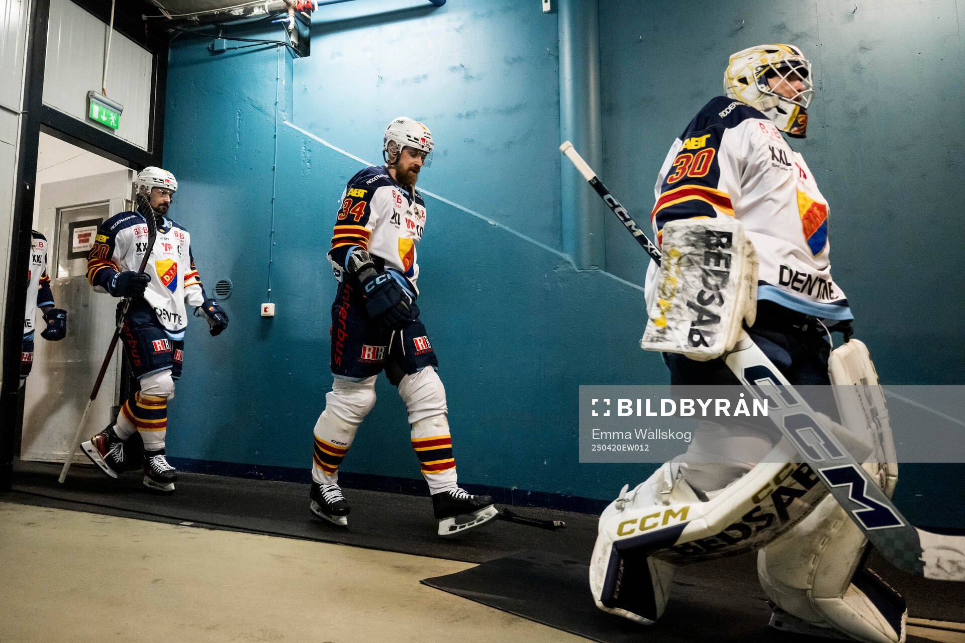 Djurgårdens Jonathan Tychonick, Ludvig Rensfeldt och Hugo