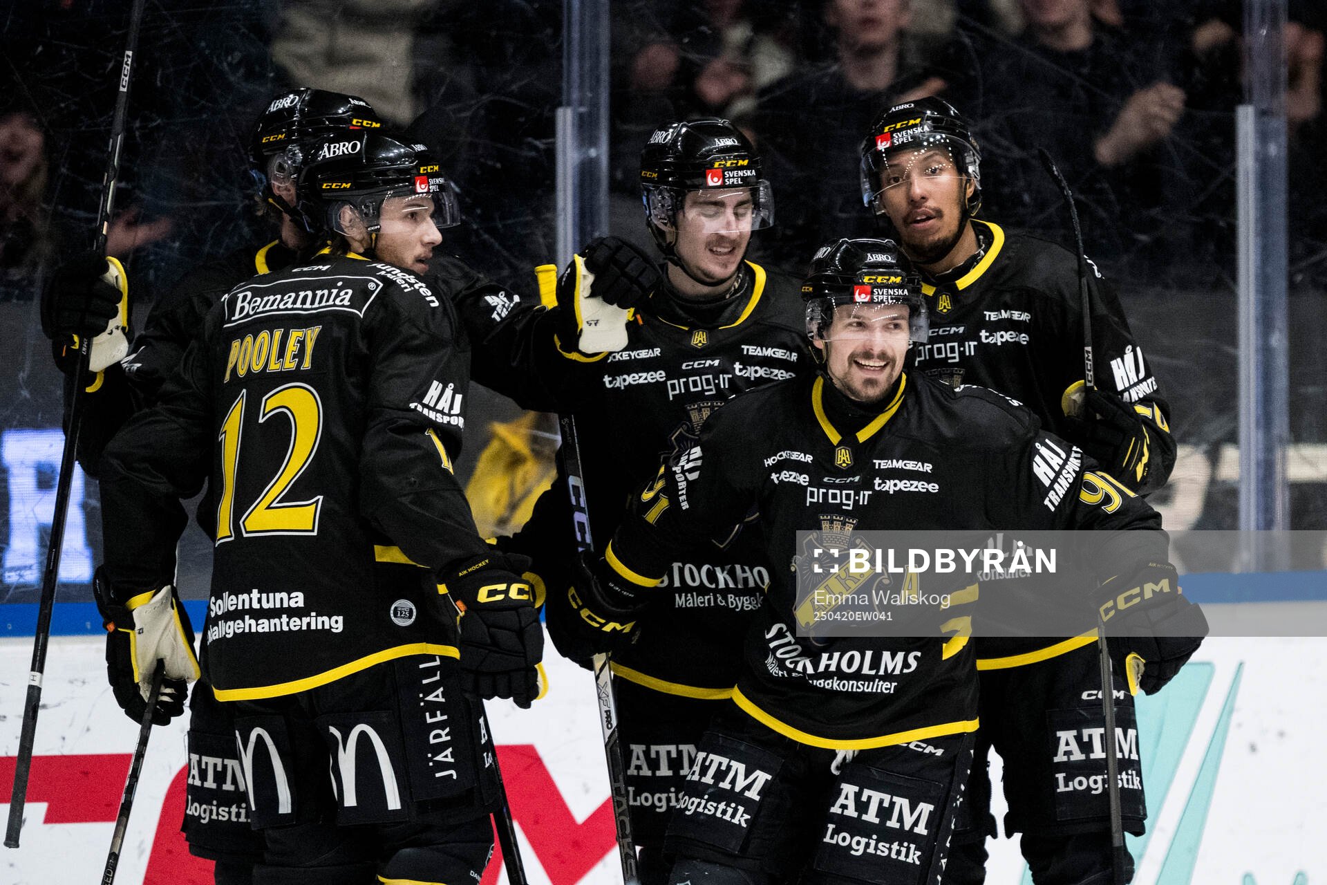 AIKs Gerry Fitzgerald, Scott Pooley, Daniel Ljungman och