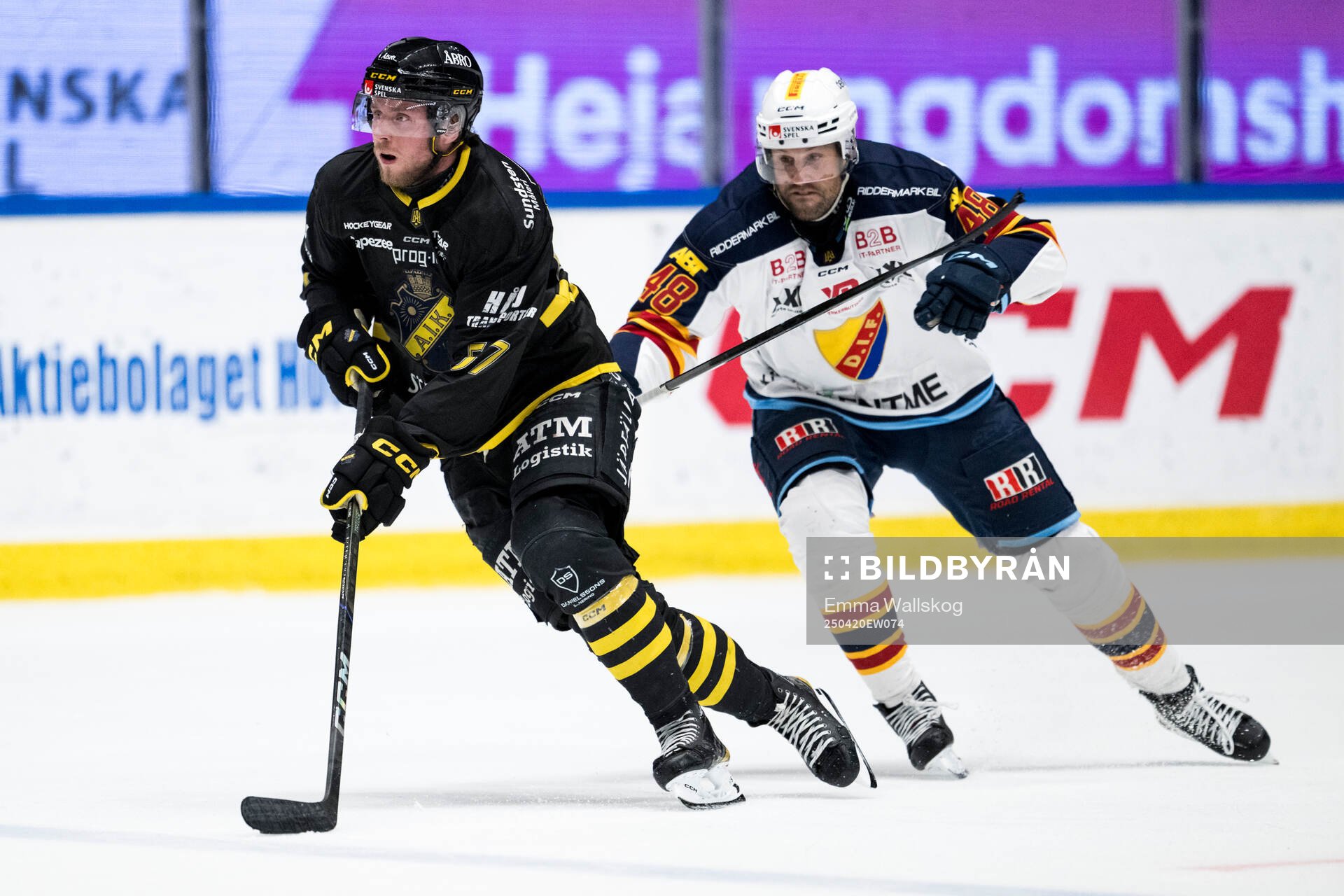AIKs Alfred Barklund Djurgårdens Dick Axelsson