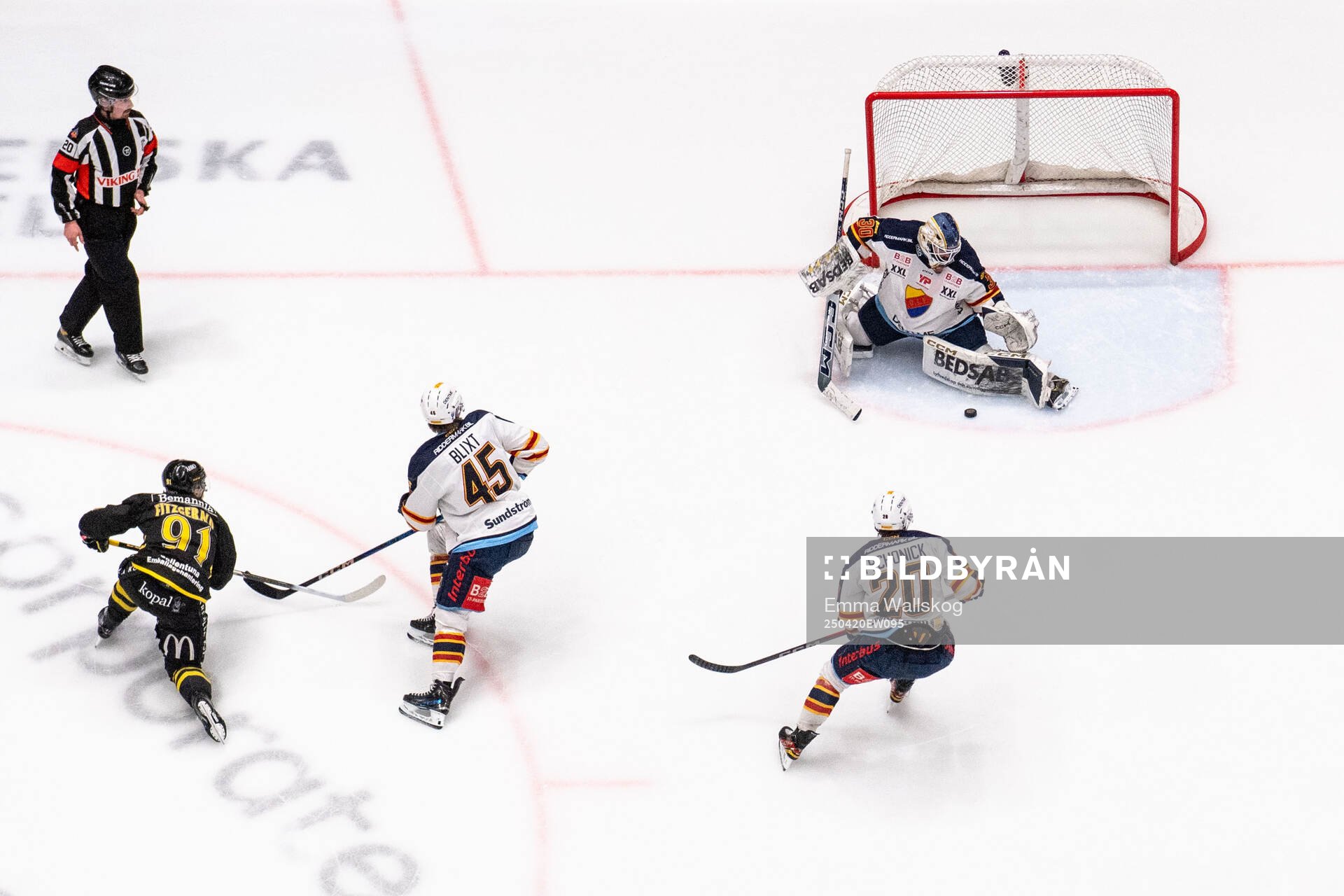 AIKs Gerry Fitzgerald mot Djurgårdens Hugo Blixt, Jonathan