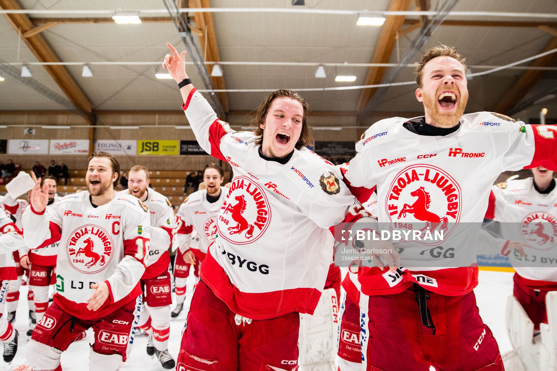 Troja/Ljungbys Carl-Henrik Edwardsson och Filip Lennström