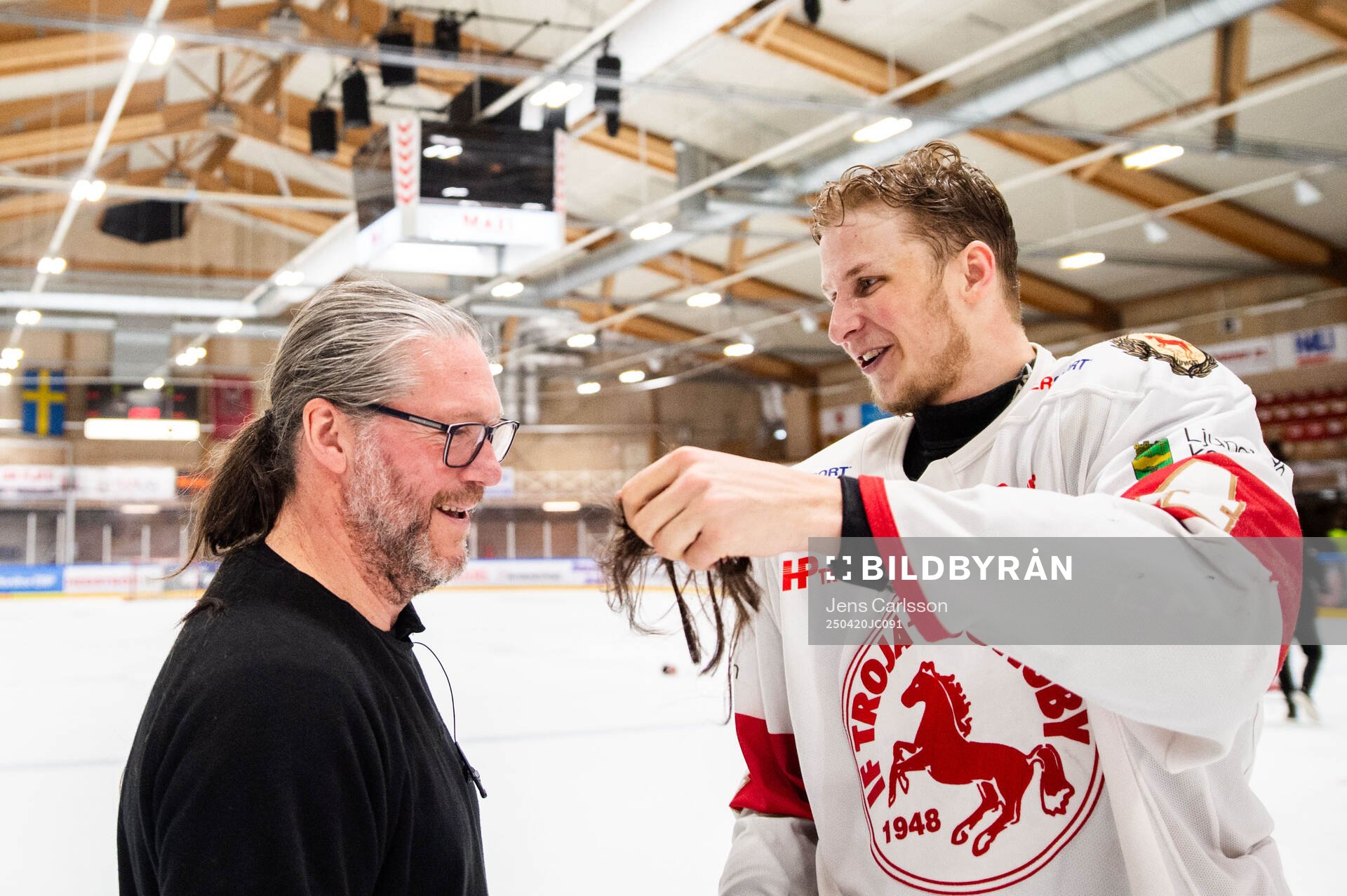 Troja/Ljungbys Morgan Johansson och Calle Wäng