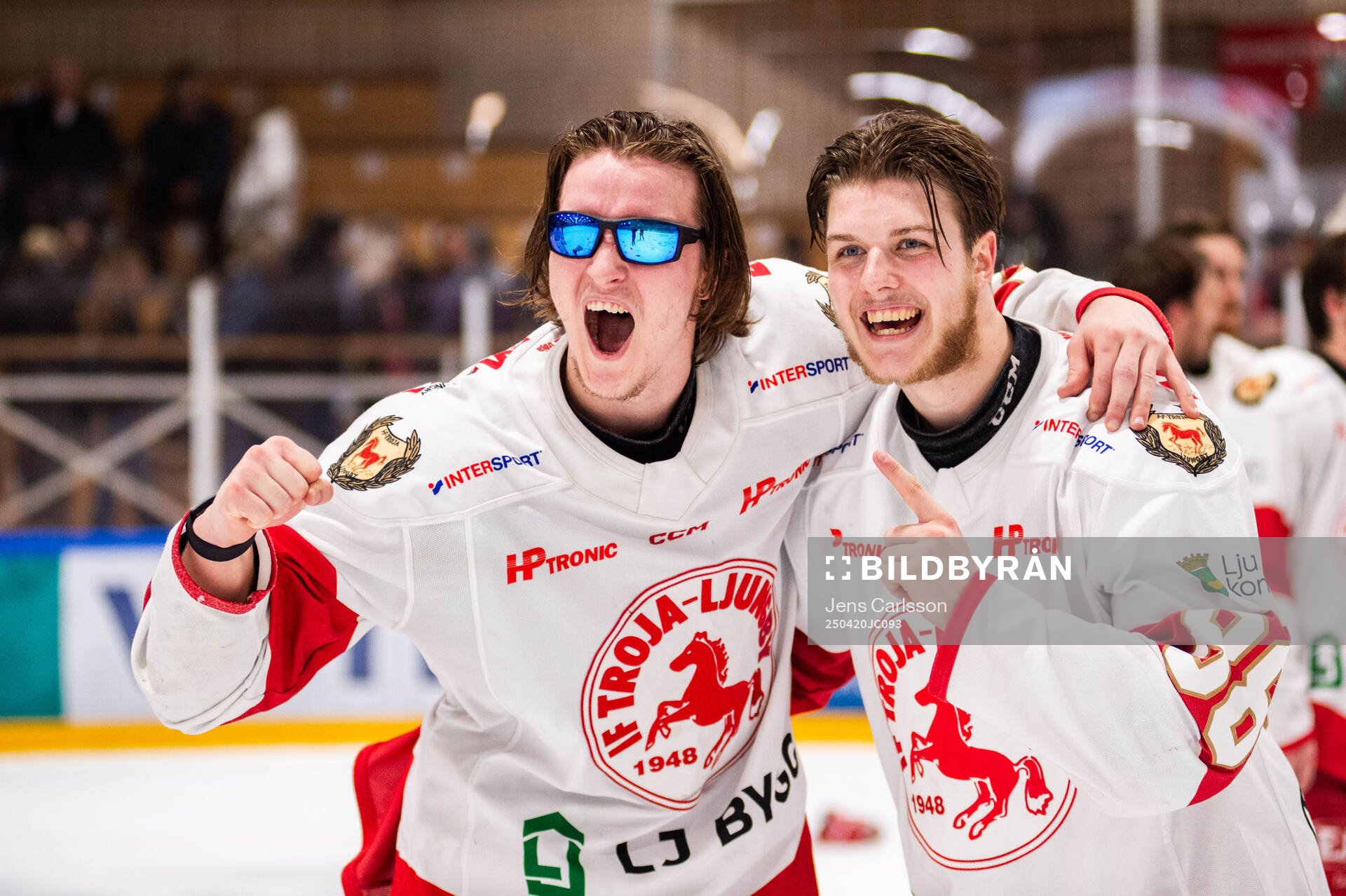 Troja/Ljungbys Carl-Henrik Edwardsson och Fabian Hellström