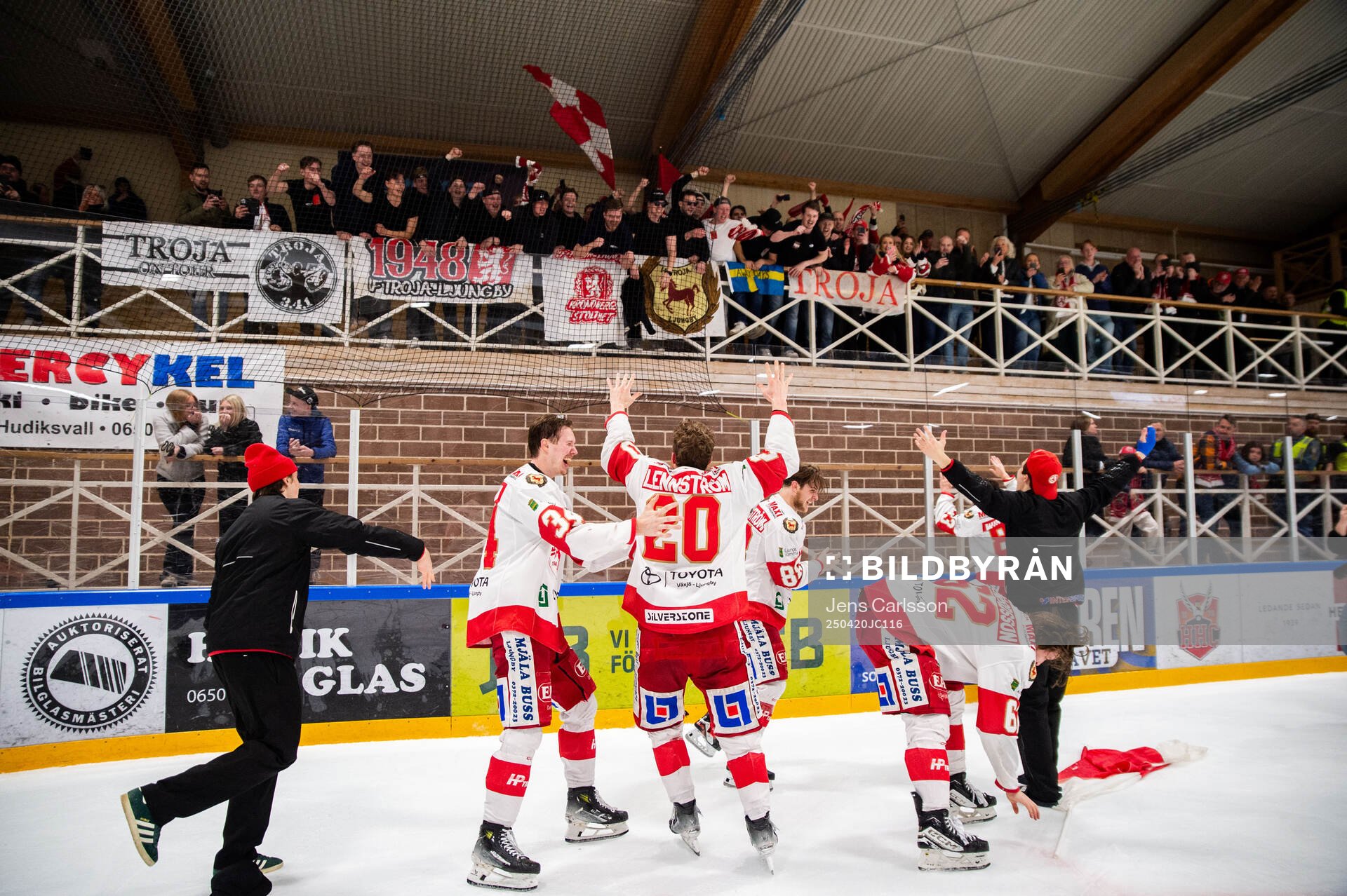 Troja/Ljungbys Oscar Nordin, Filip Lennström Fabian