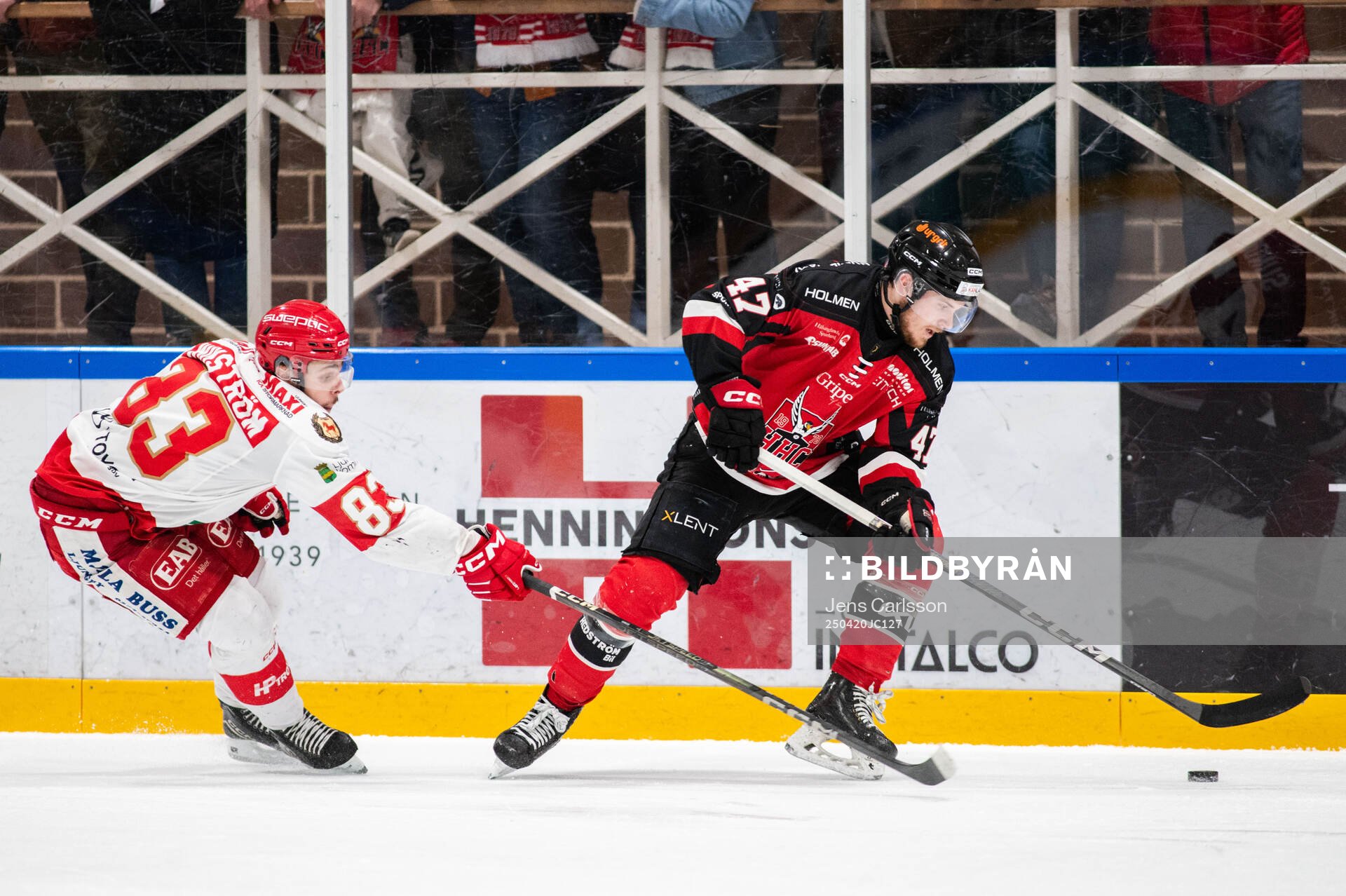 Troja/Ljungbys Jonathan Wikström och Hudiksvalls Arvid