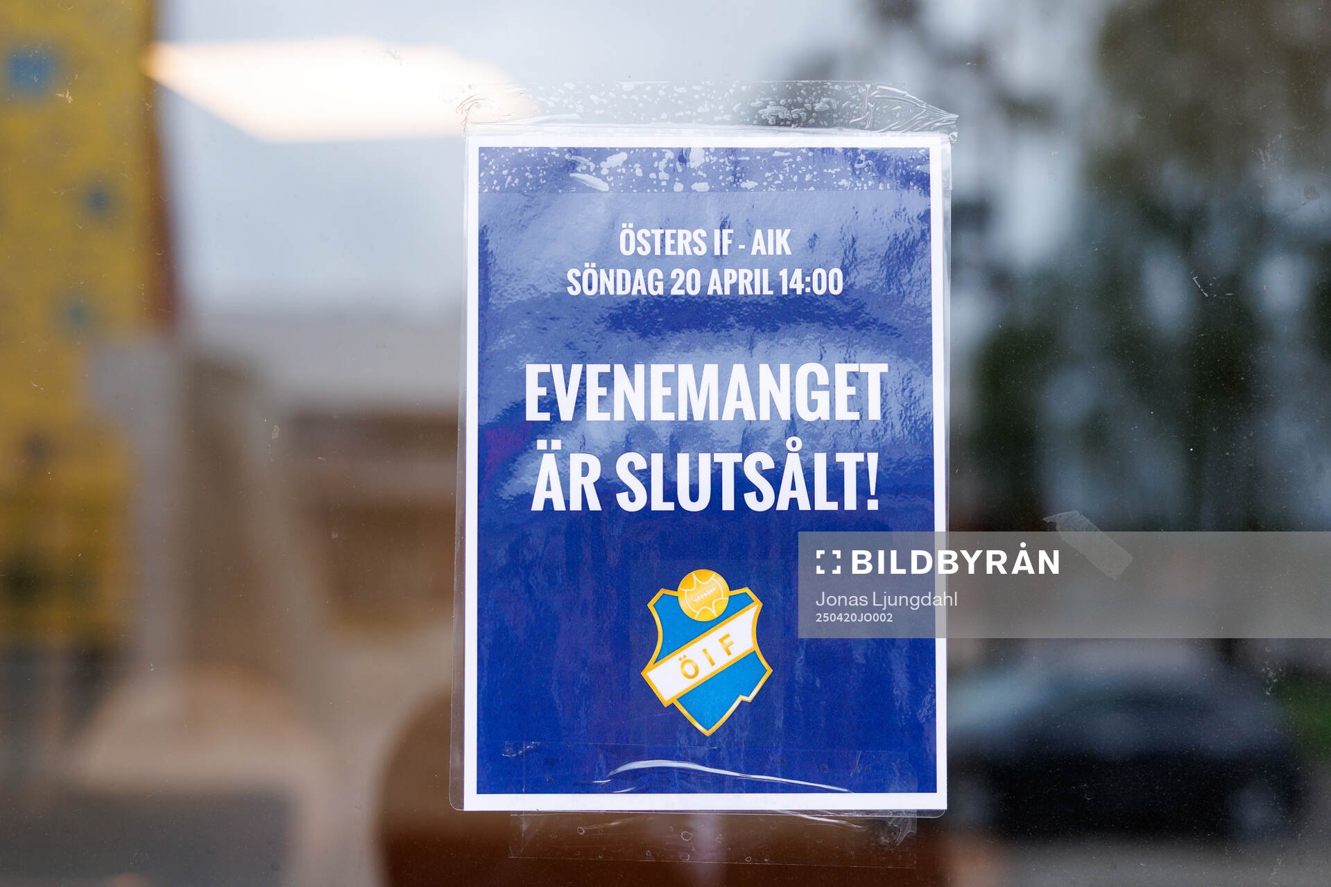 Skylt med texten slutsålt