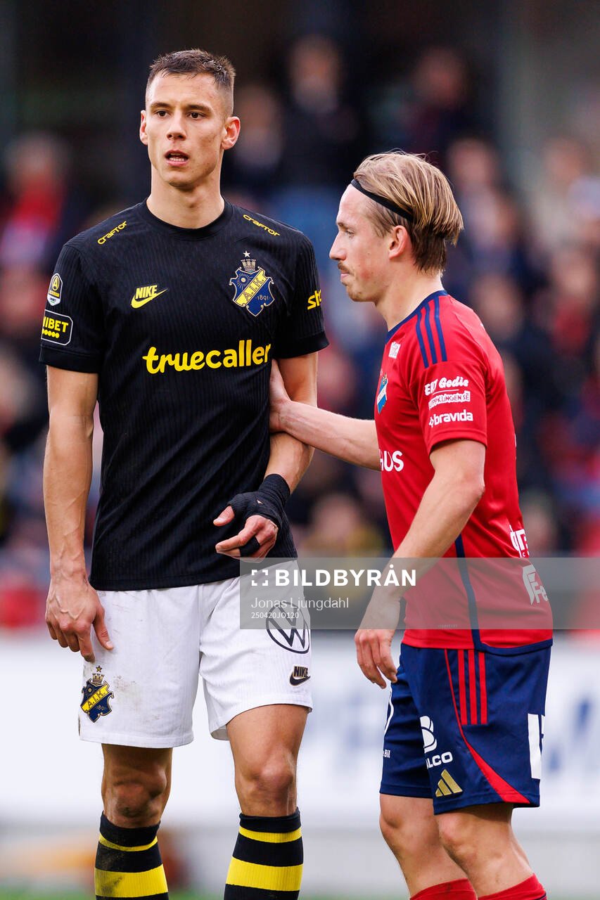 AIKs Filip Benkovic och Östers David Seger