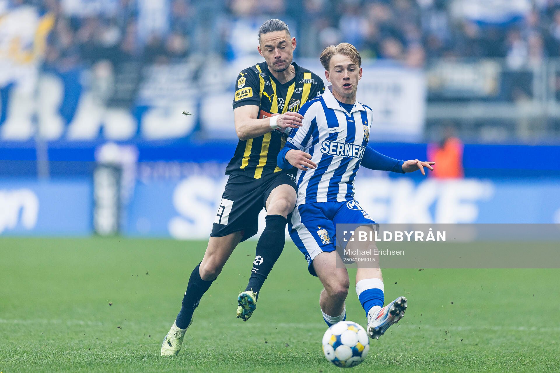 Häckens Amor Layouni och IFK Göteborgs Noah Tolfunder