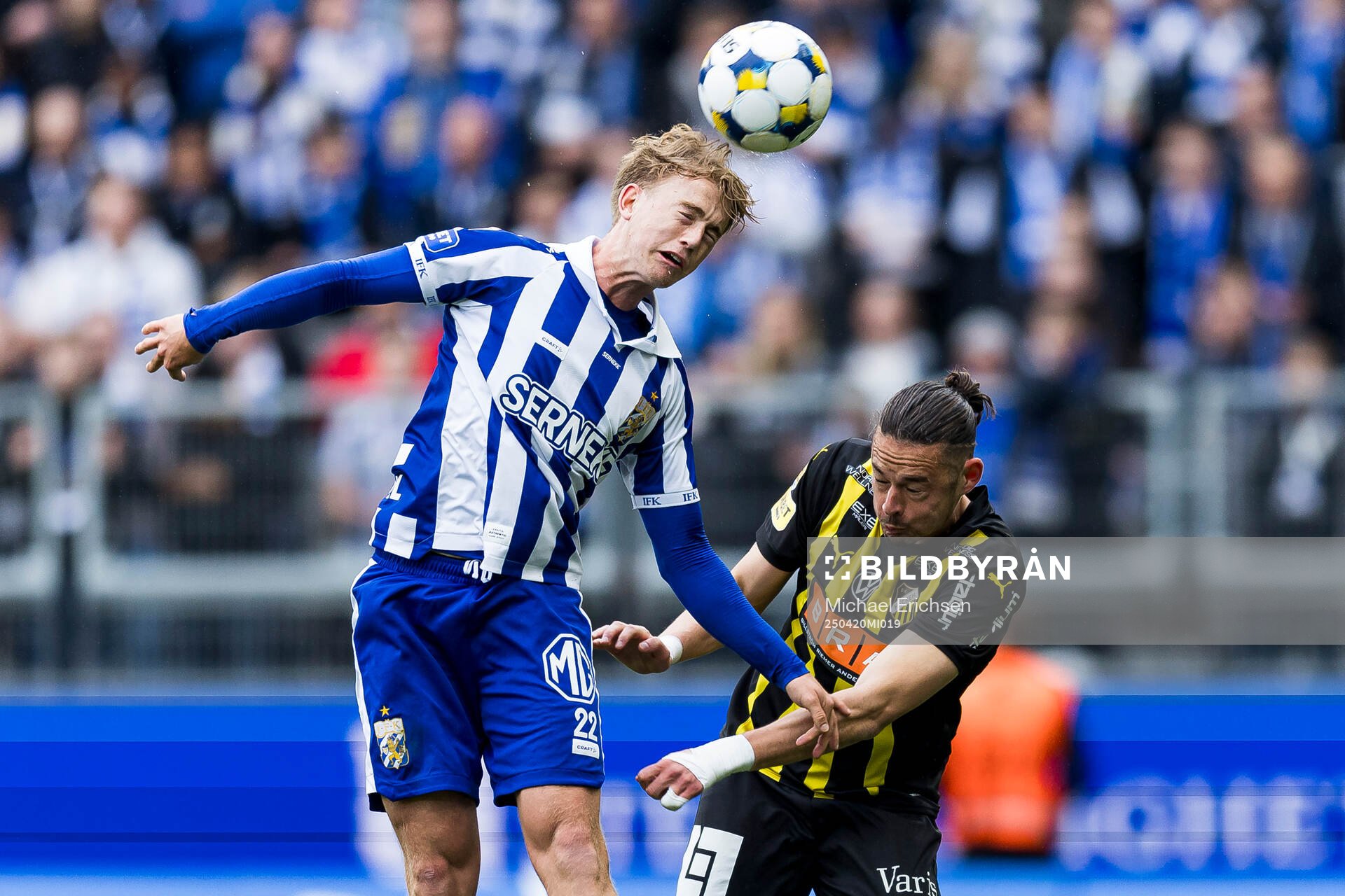 IFK Göteborgs Noah Tolf och Häckens Amor Layouni