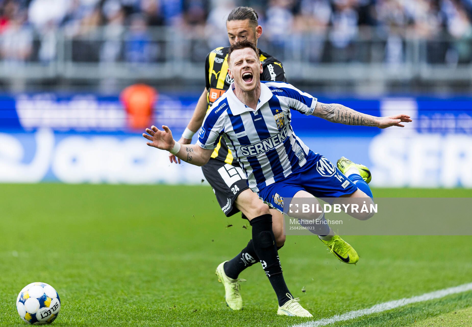 Häckens Amor Layouni och IFK Göteborgs Tobias Heintz