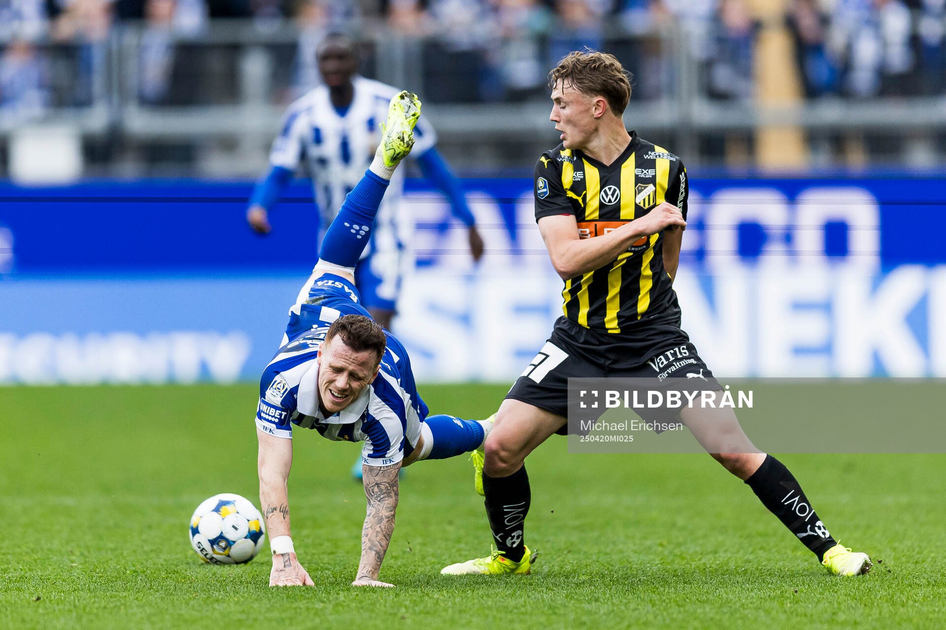 IFK Göteborgs Tobias Heintz och Häckens Filip Öhman
