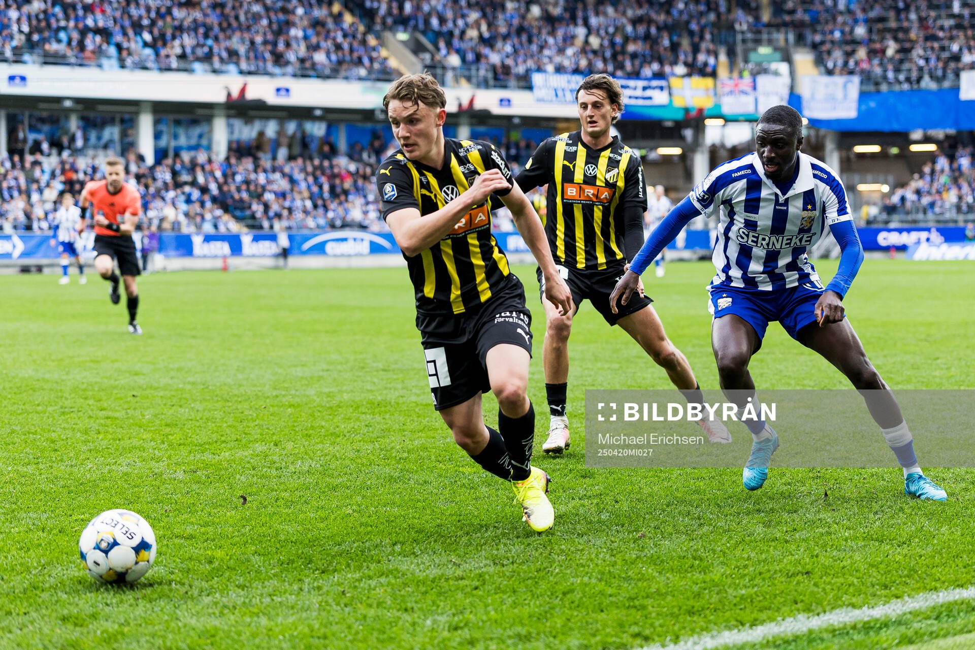 Häckens Filip Öhman och IFK Göteborgs Imam Jagne
